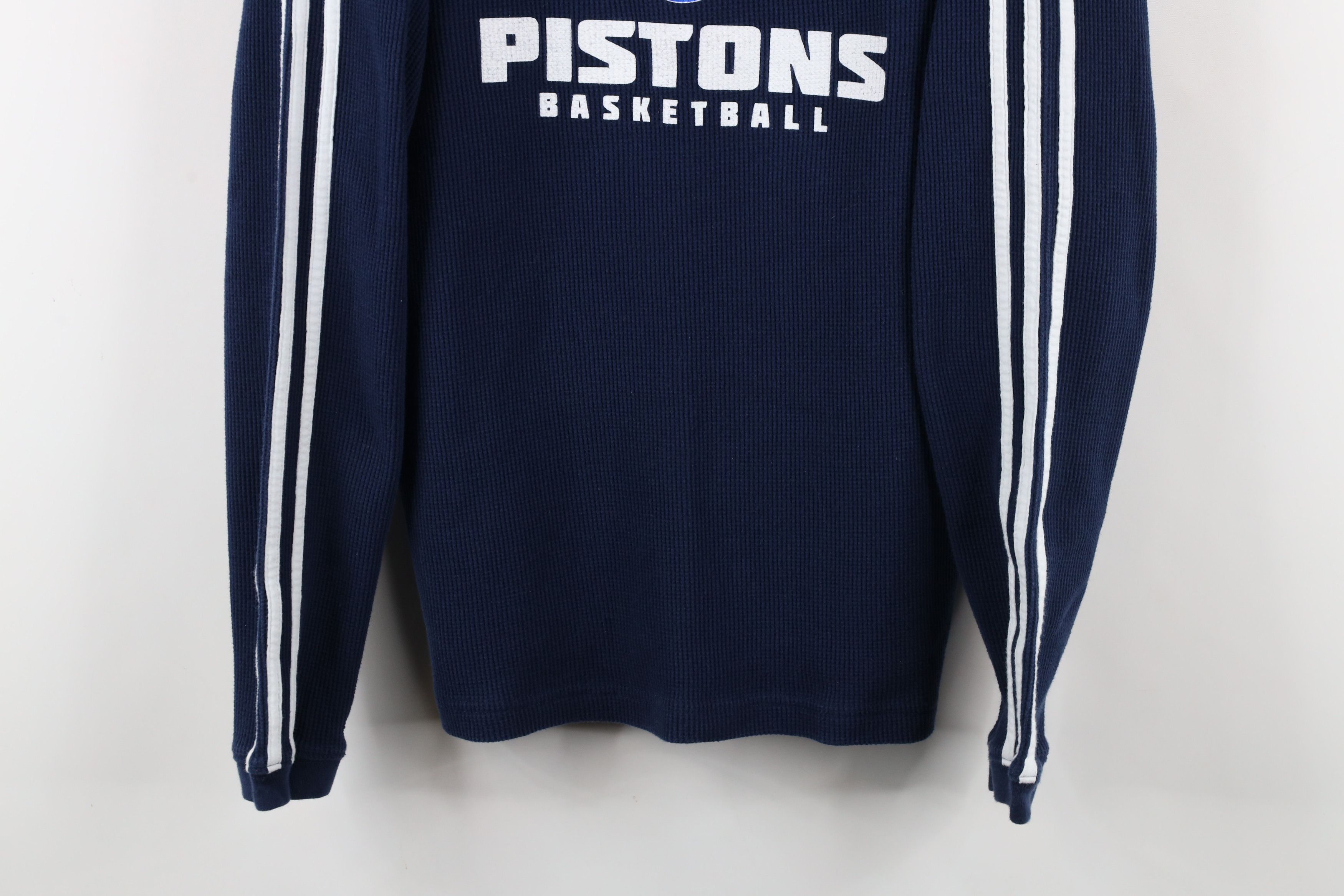 Adidas × Vintage Vintage Adidas Basketball Thermal Waffle Knit T-Shirt Blue Size US XL / EU 56 / 4 - 3 Thumbnail