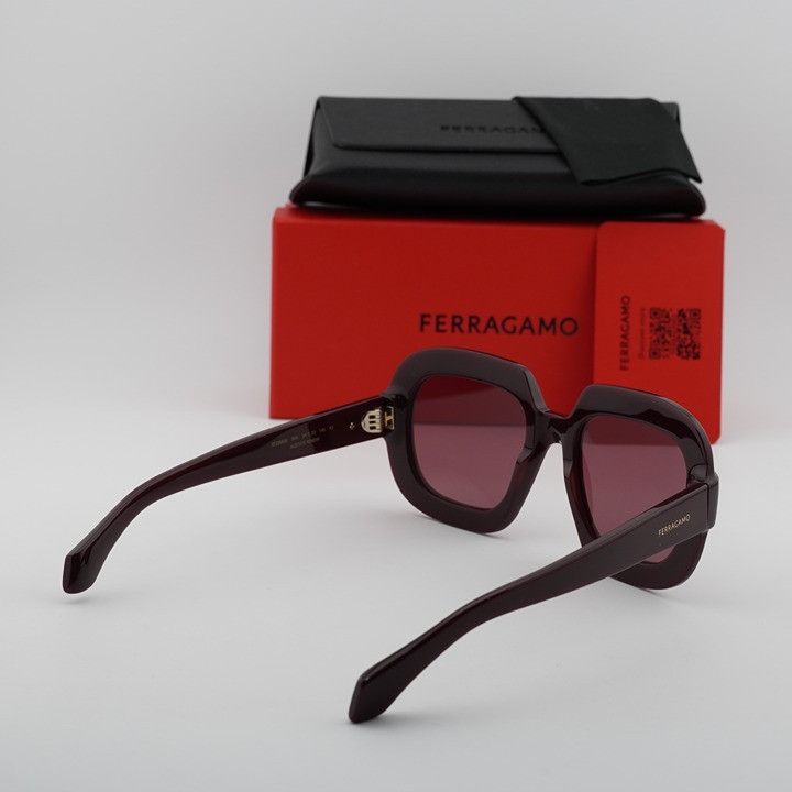 Salvatore Ferragamo Salvatore Ferragamo SF2068SE 606 Sunglasses Burgundy Frame Size ONE SIZE - 9 Thumbnail