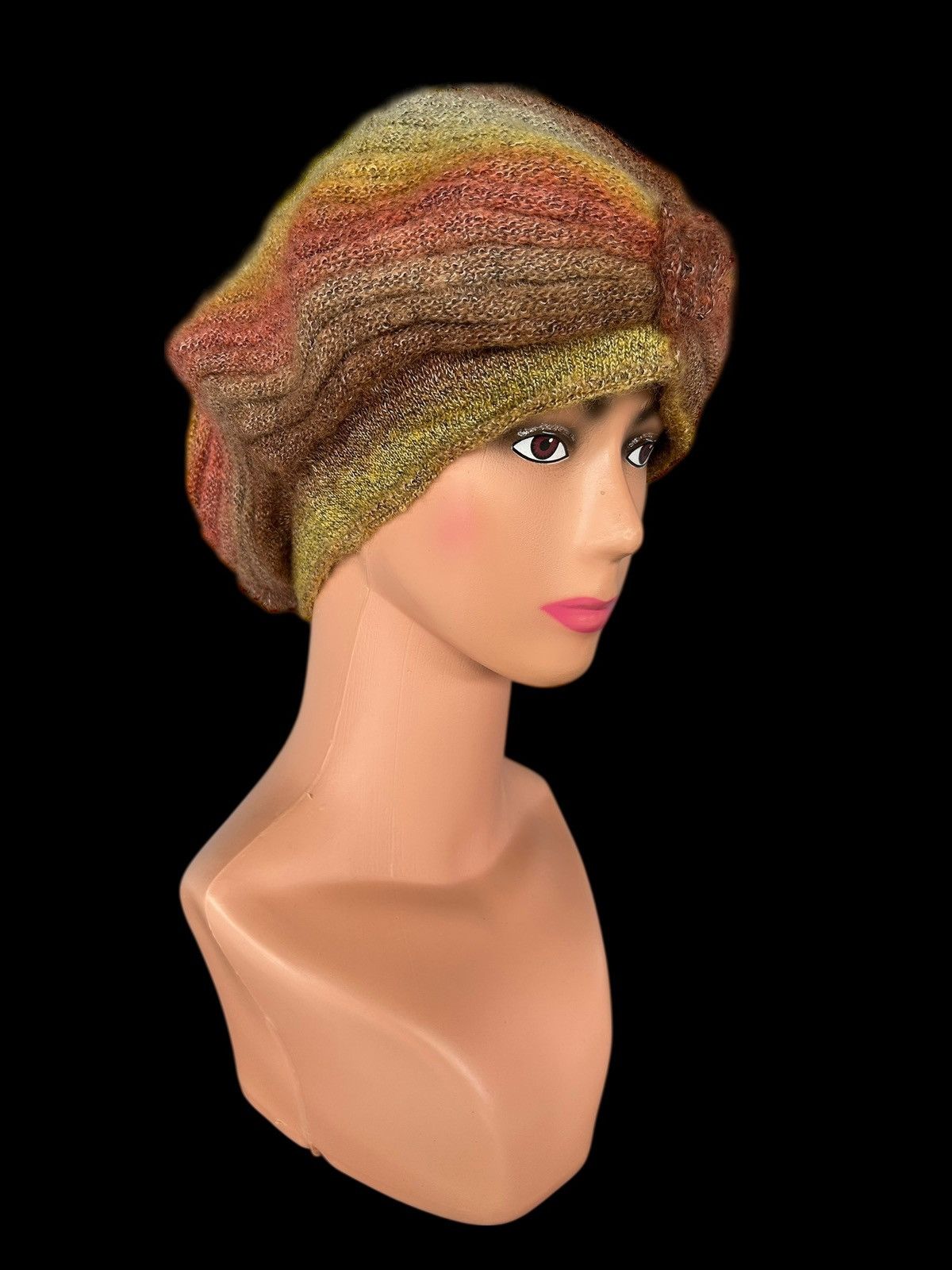 Kapital Crochet Knitted Handmade Hairy Long Beanie Hats Size ONE SIZE - 4 Thumbnail