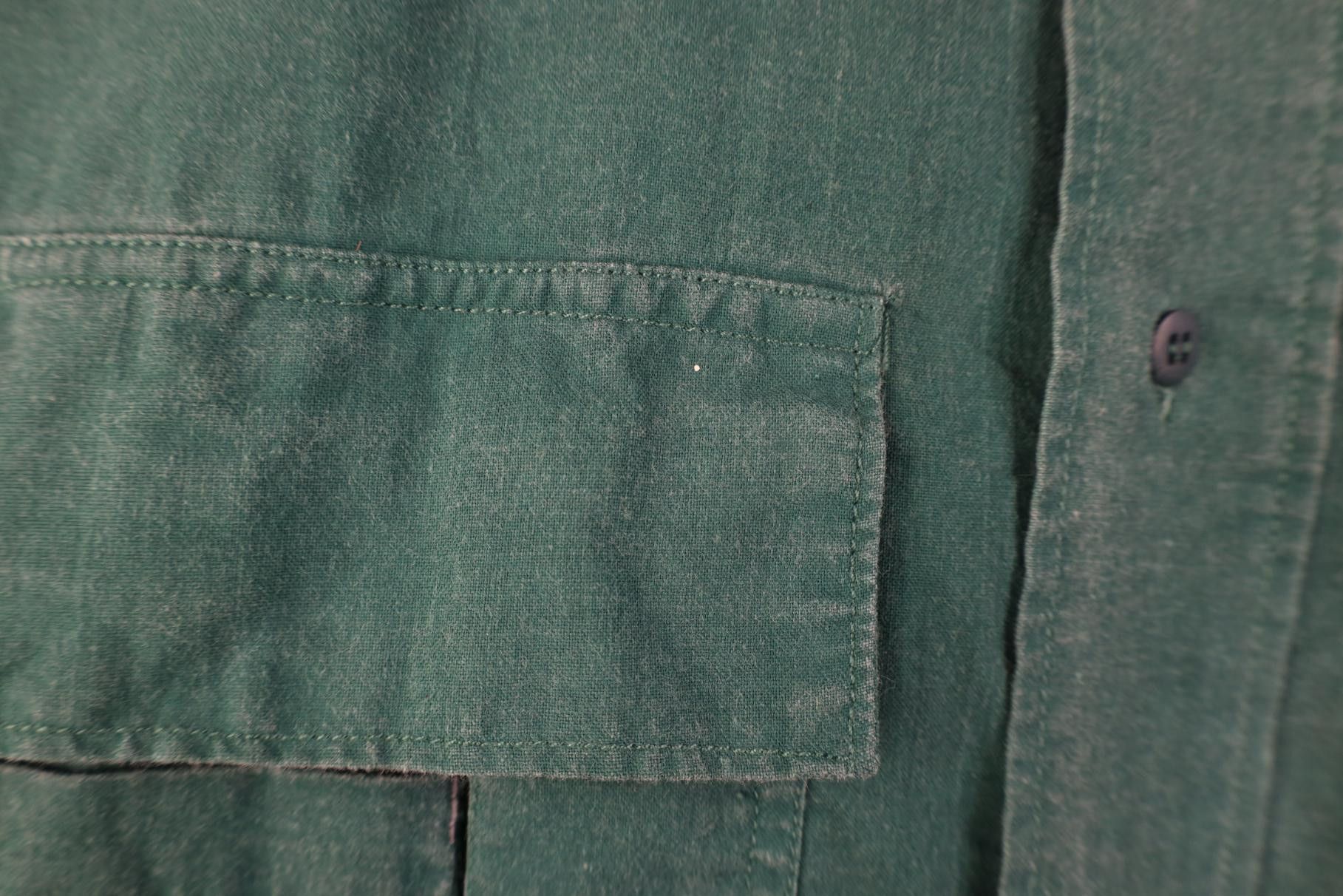 UNIONBAY Vintage 90s Unionbay Stonewash Baggy Surf Button Shirt Green Size US S / EU 44-46 / 1 - 6 Thumbnail