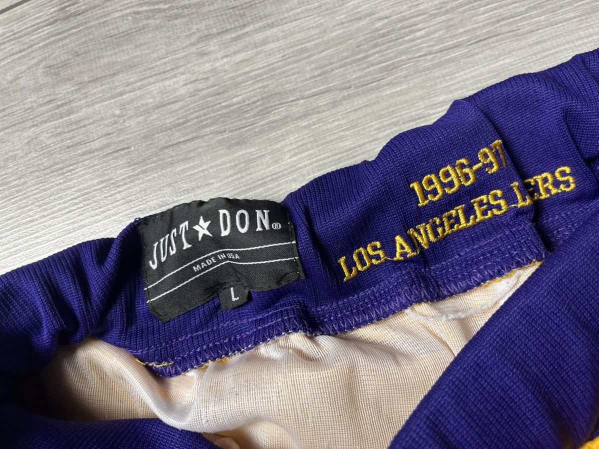 Just Don Just Don NBA Los Angeles Lakers Shorts 1996/7 size Large Size US 34 / EU 50 - 3 Thumbnail
