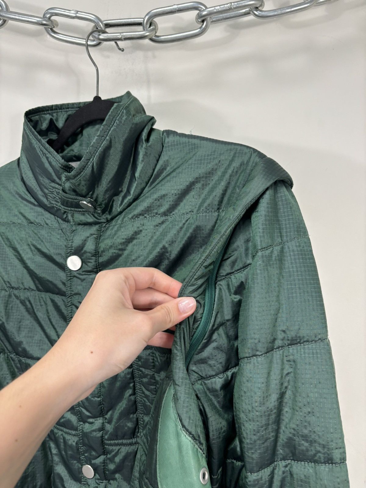 JET SET Jet Set 2 in 1 Zip Off Multipocket Green Outdoor Jacket Size US M / EU 48-50 / 2 - 13 Thumbnail