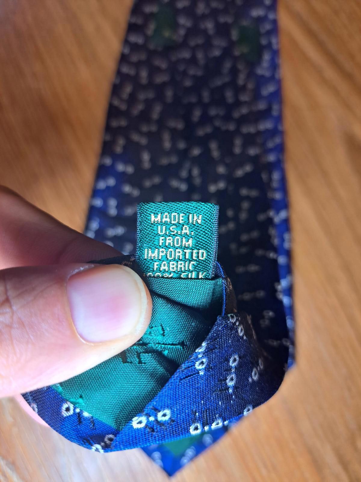 Polo Ralph Lauren Ralph Lauren Tie Mens Silk Blue Abstract USA Necktie Size ONE SIZE - 4 Thumbnail