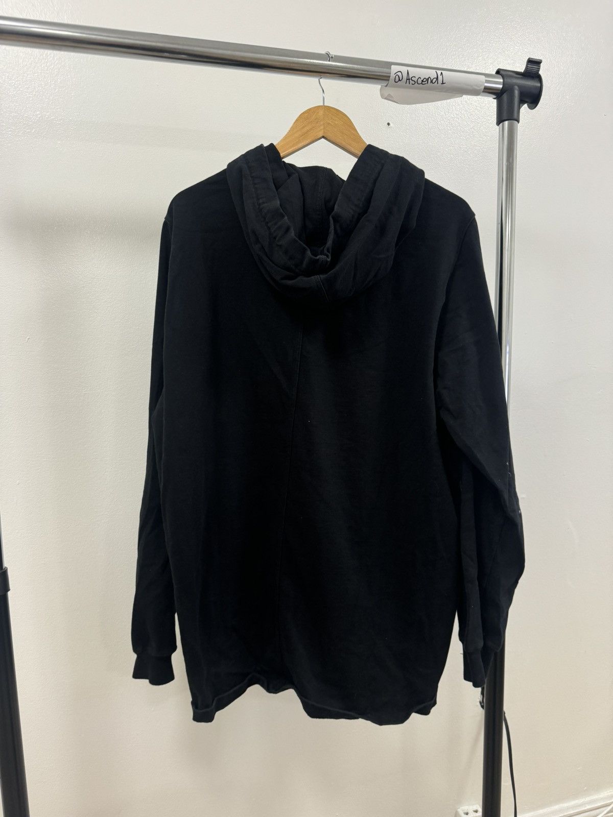 Rick Owens Black Rick Owens Hoodie Size US XL / EU 56 / 4 - 2 Thumbnail