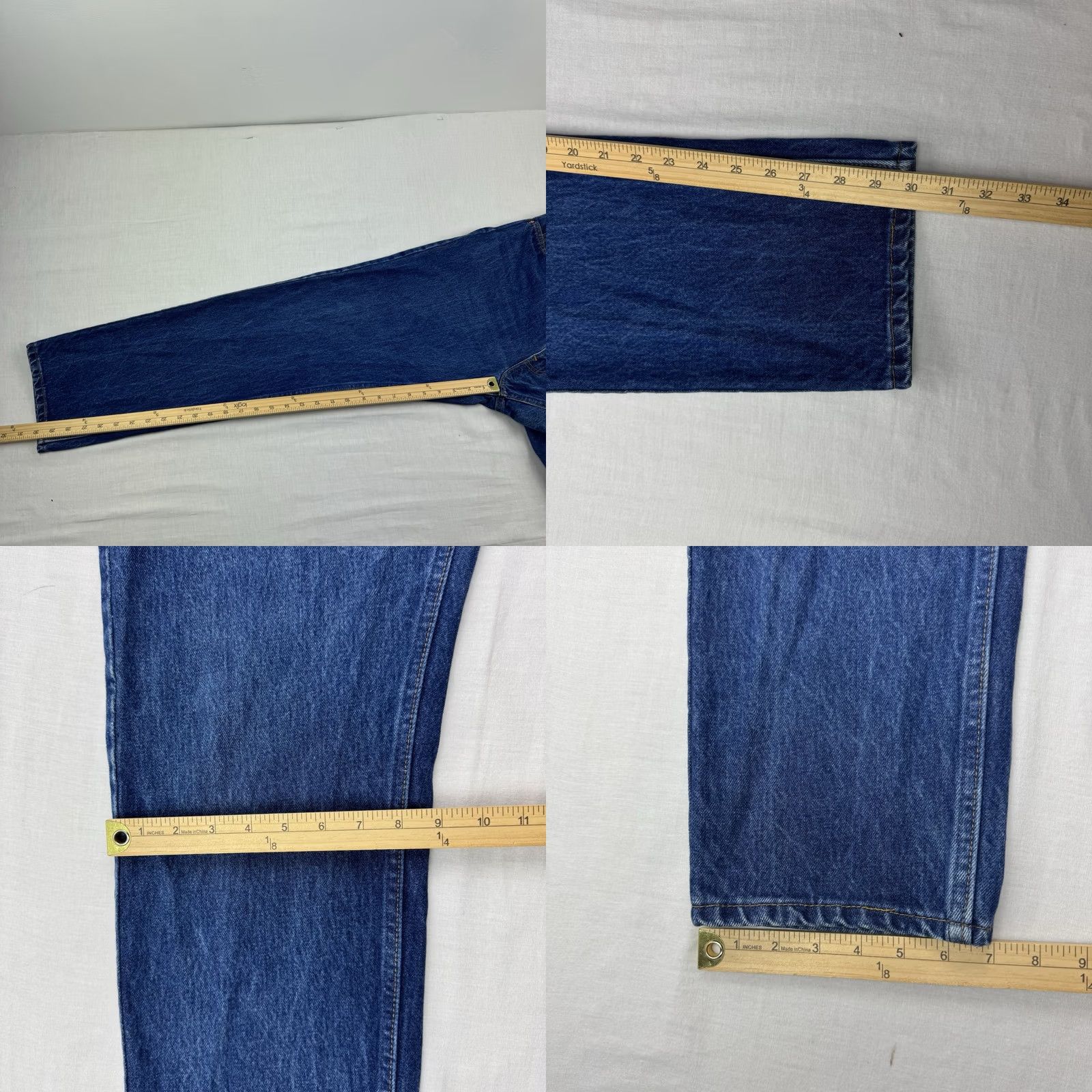 Levi's VINTAGE Levi's 505 Orange Tab Jeans Men 35x30 Straight Blue Denim USA 80s 90s Size US 35 - 8 Thumbnail