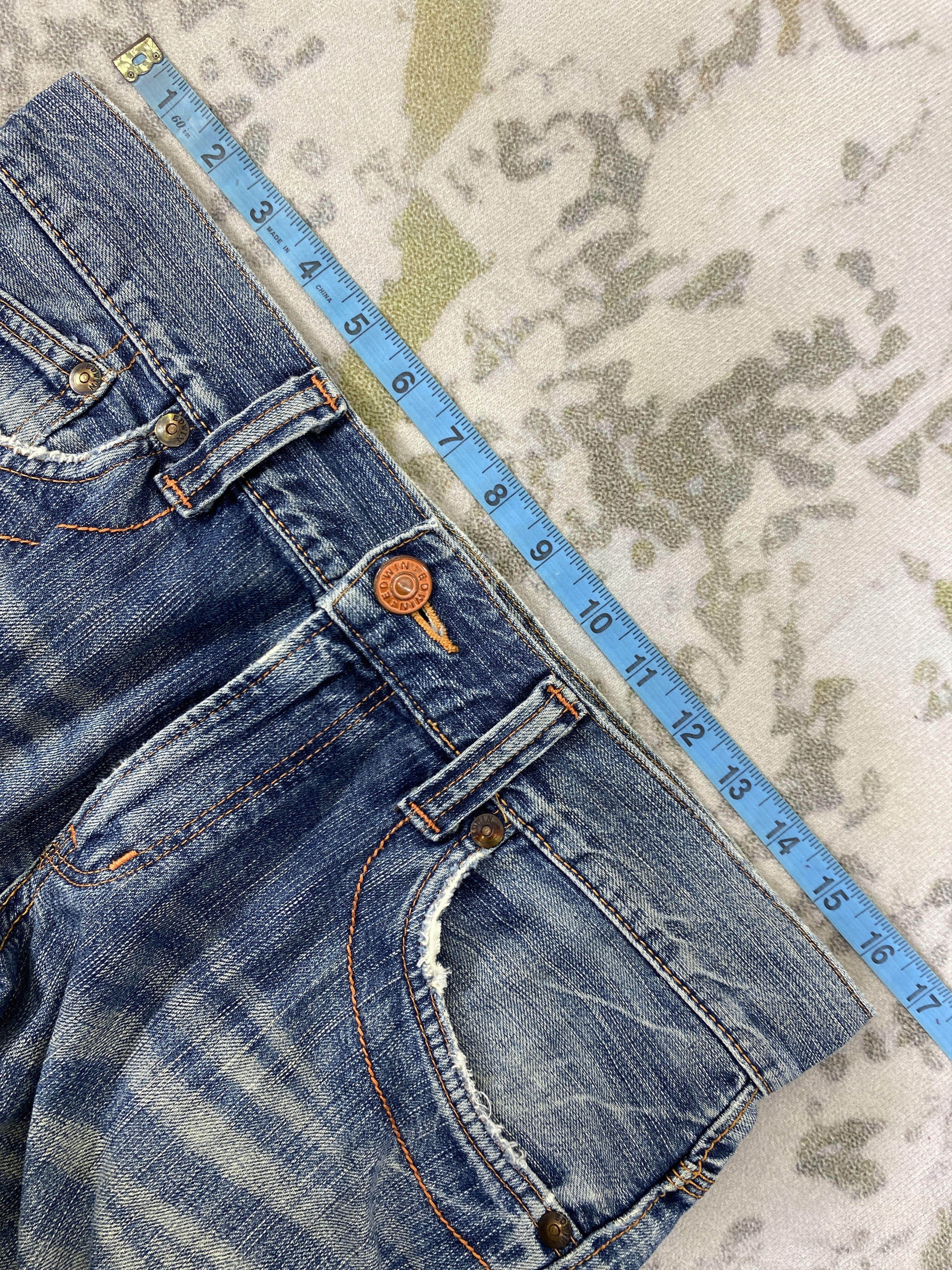 If Six Was Nine Faded Blue Vintage Edwin Jeans 33x33 - JN3054 Size US 33 - 5 Thumbnail
