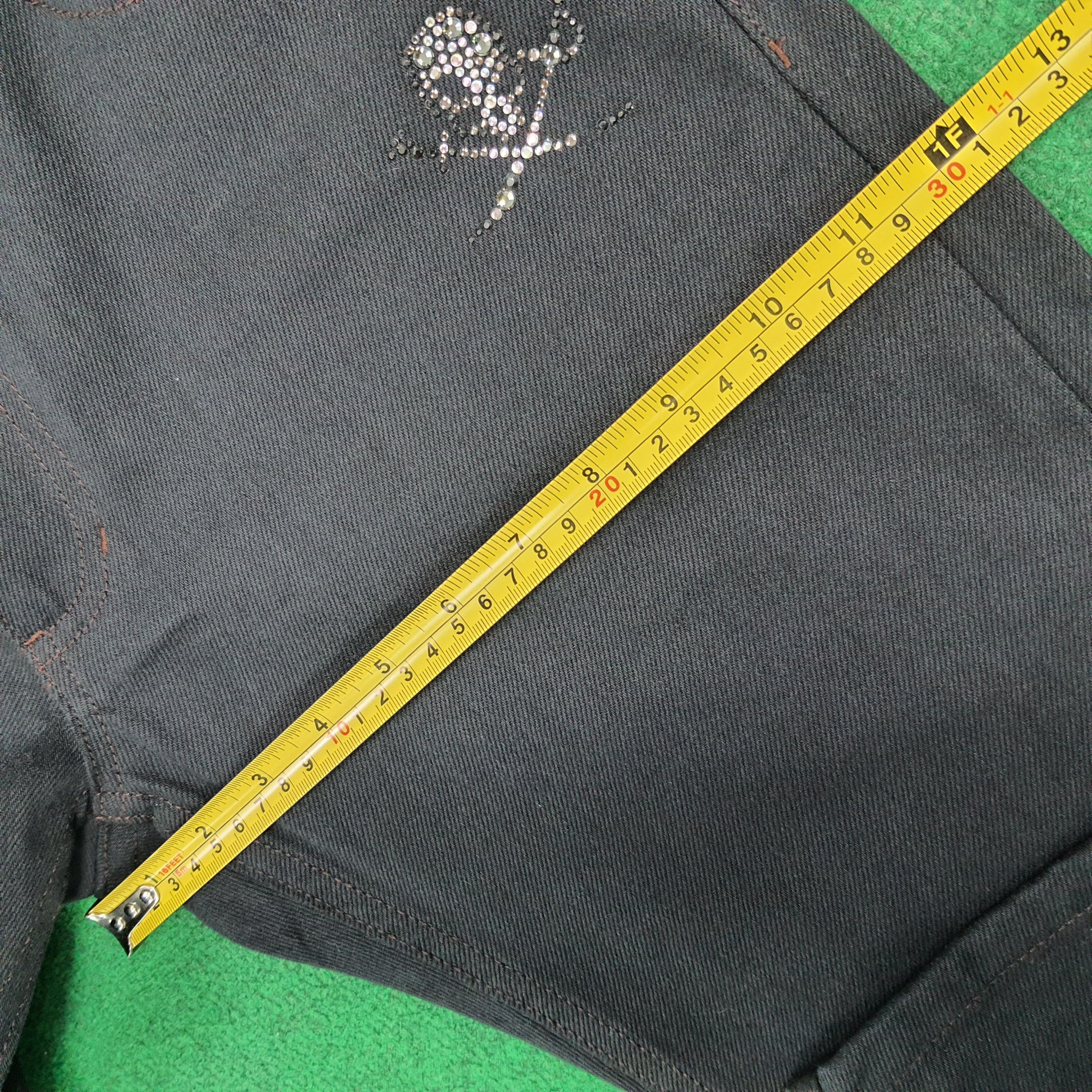 Japanese Brand Vintage Abordage Skull Rude Style Selvedge Pants C280N6 Size US 31 - 14 Thumbnail