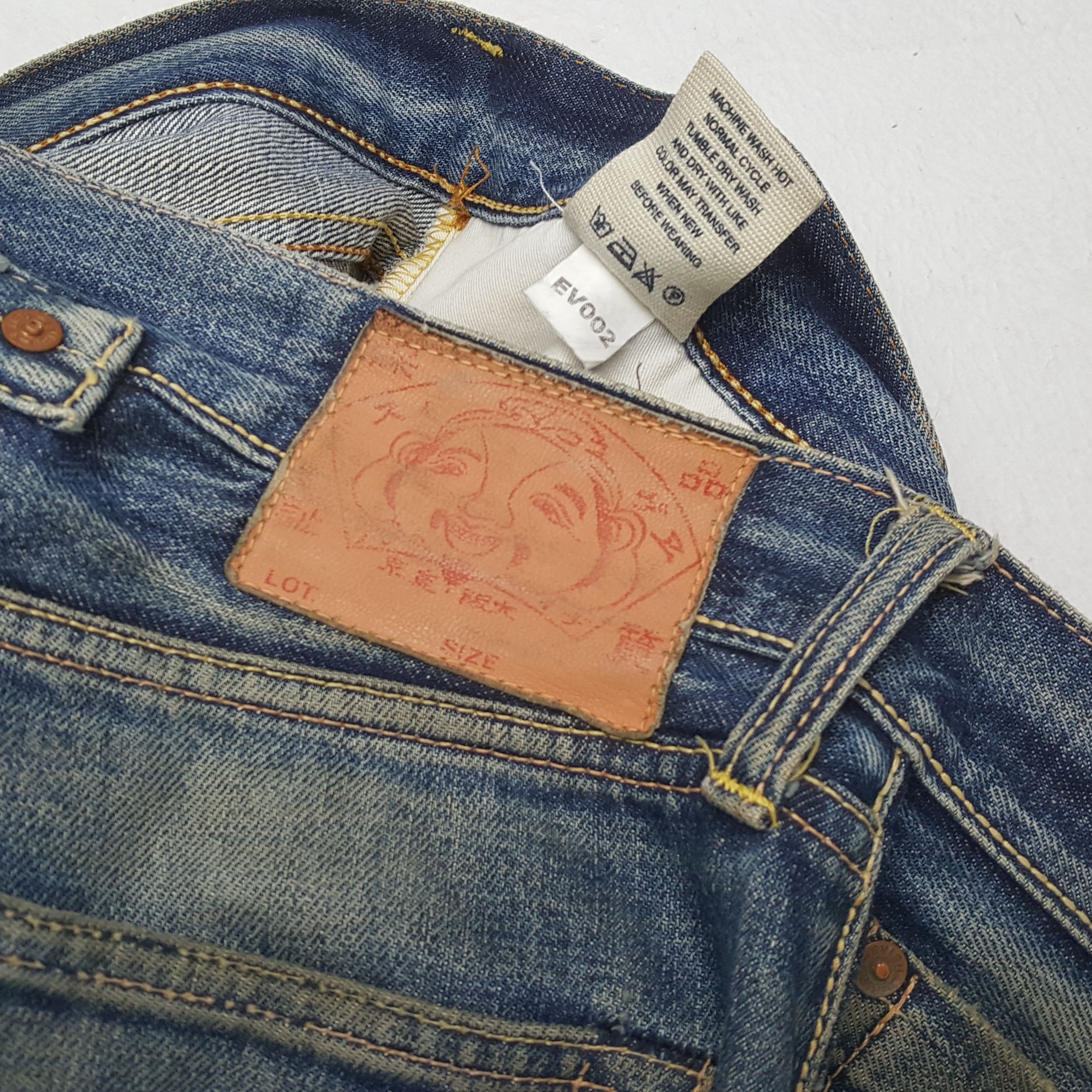 Japanese Brand × Vintage EVISU Japanese Brand Fashion Style Custom Daicock Jeans Size US 35 - 15 Thumbnail