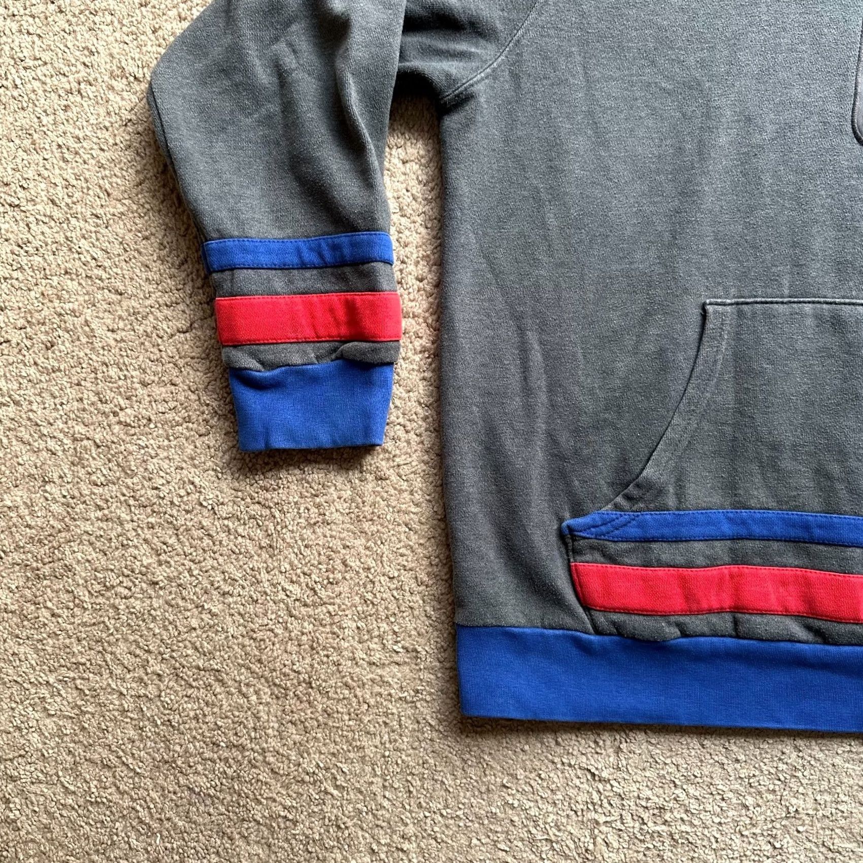 NBA NBA Sweatshirt Mens Large Hoodie Pullover Pockets Patch Grey Backetball Size US L / EU 52-54 / 3 - 5 Thumbnail