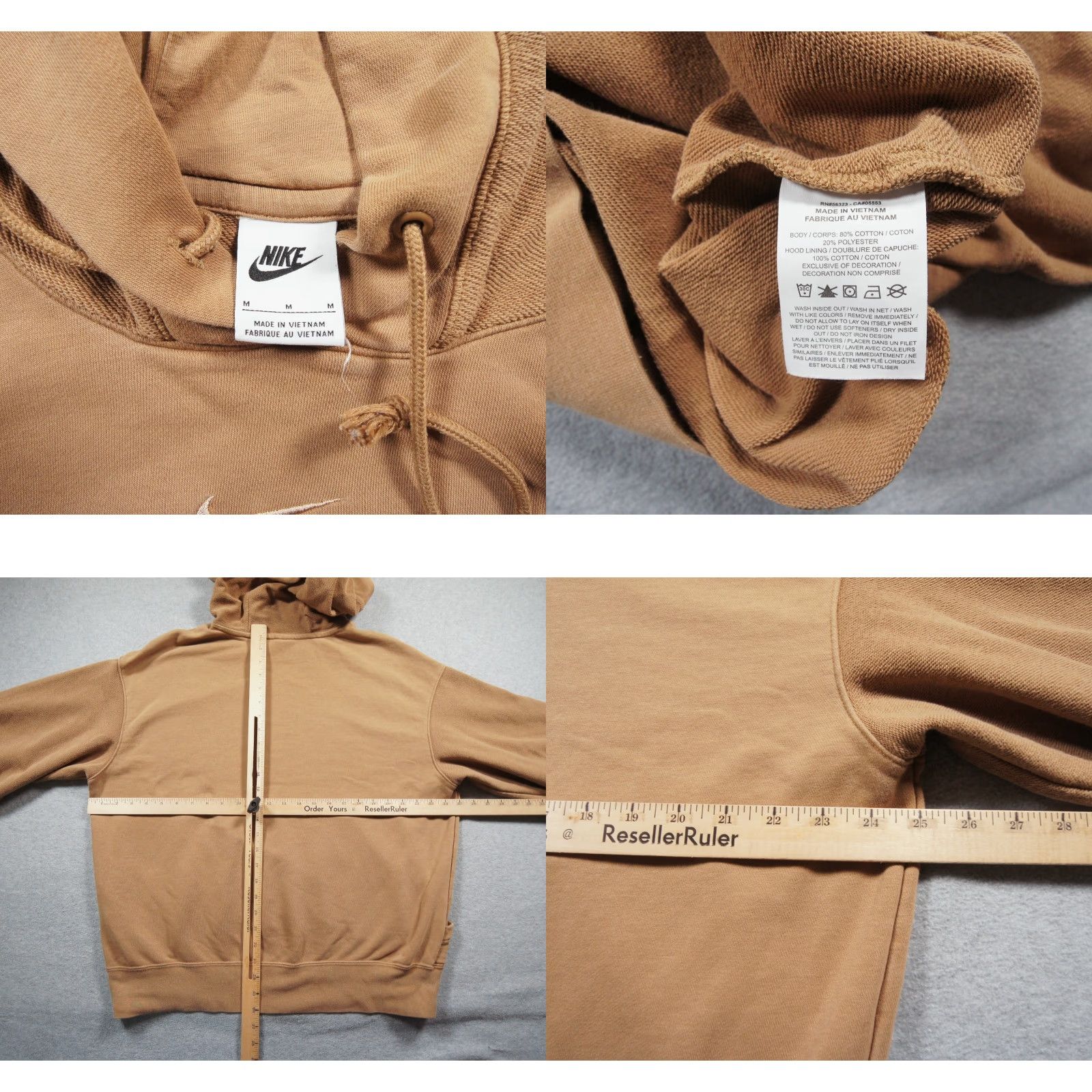 Nike Nike Sweatshirt Womens Medium Tan Hoodie Everyday Modern Fleece Center Swoosh Size M / US 6-8 / IT 42-44 - 8 Thumbnail