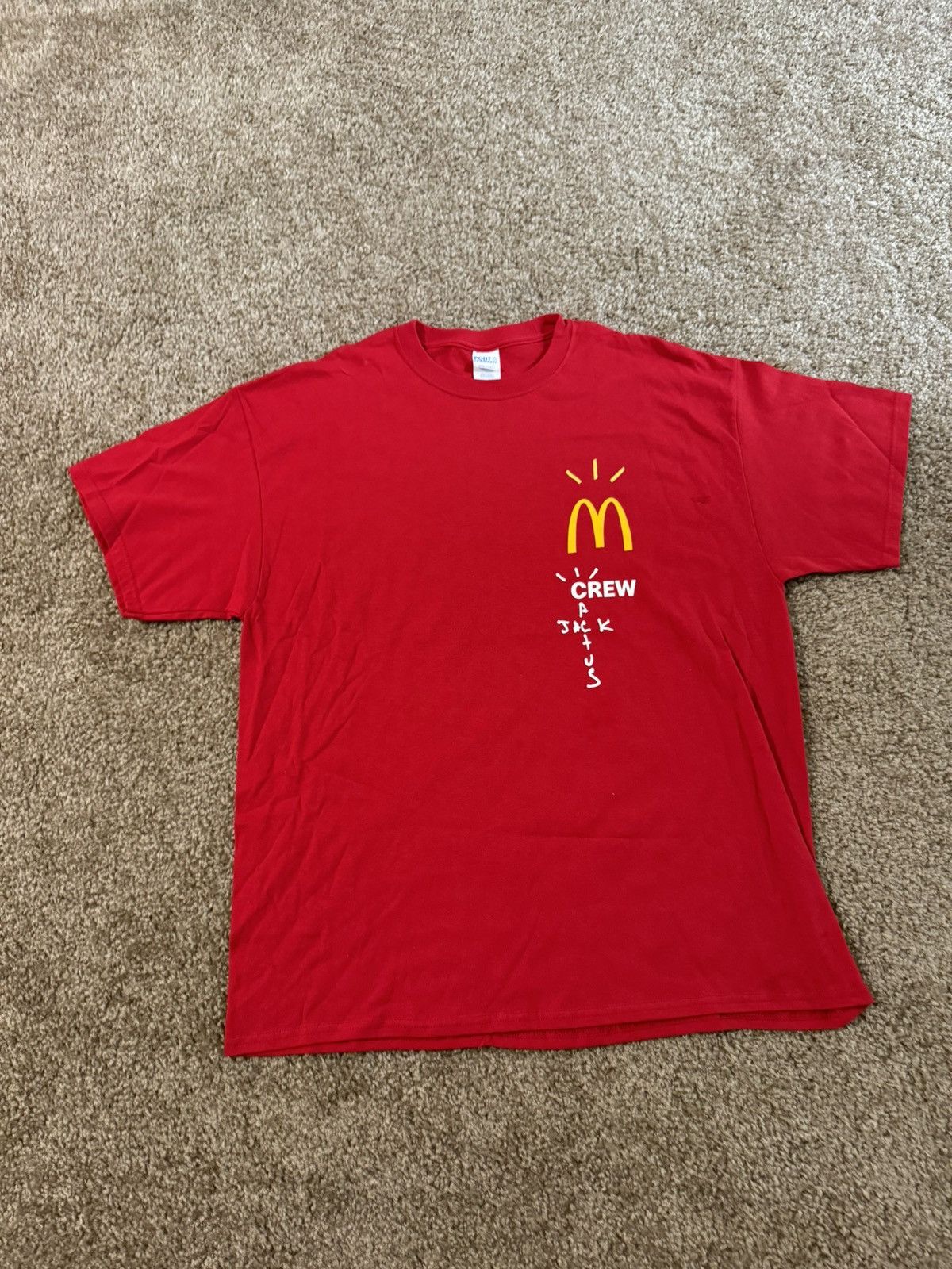 Travis Scott MCDONALDS X CACTUS JACK TEE Size US XL / EU 56 / 4 - 1 Thumbnail