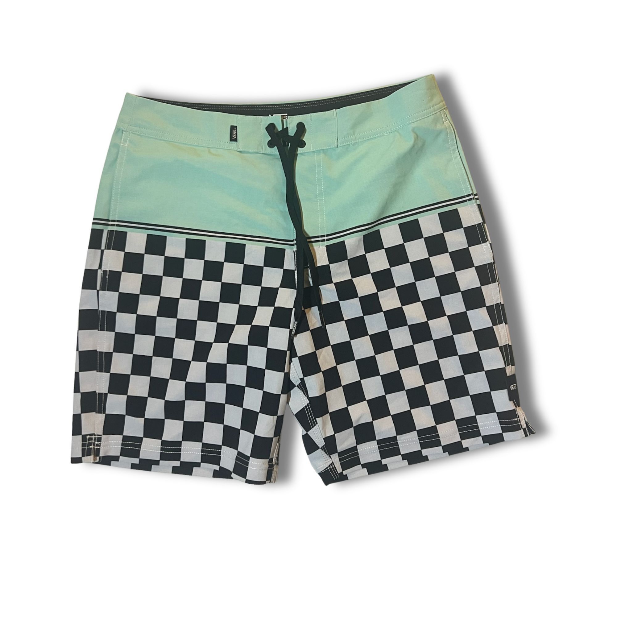 Vans Vans Newland Checkered Boardshorts Size 30 Black & White Wit Size US 30 / EU 46 - 2 Thumbnail