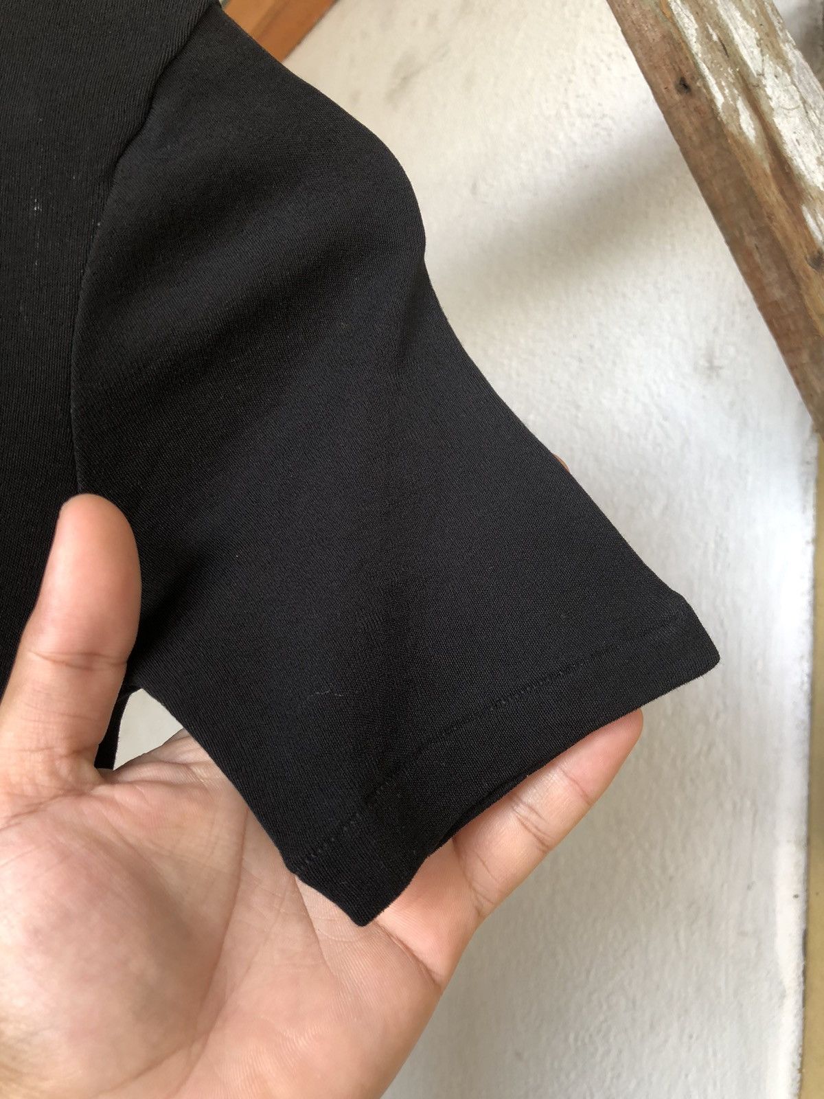 Yohji Yamamoto Y's Yohji Yamamoto Stretchable Black Crop Top Size S / US 4 / IT 40 - 8 Thumbnail