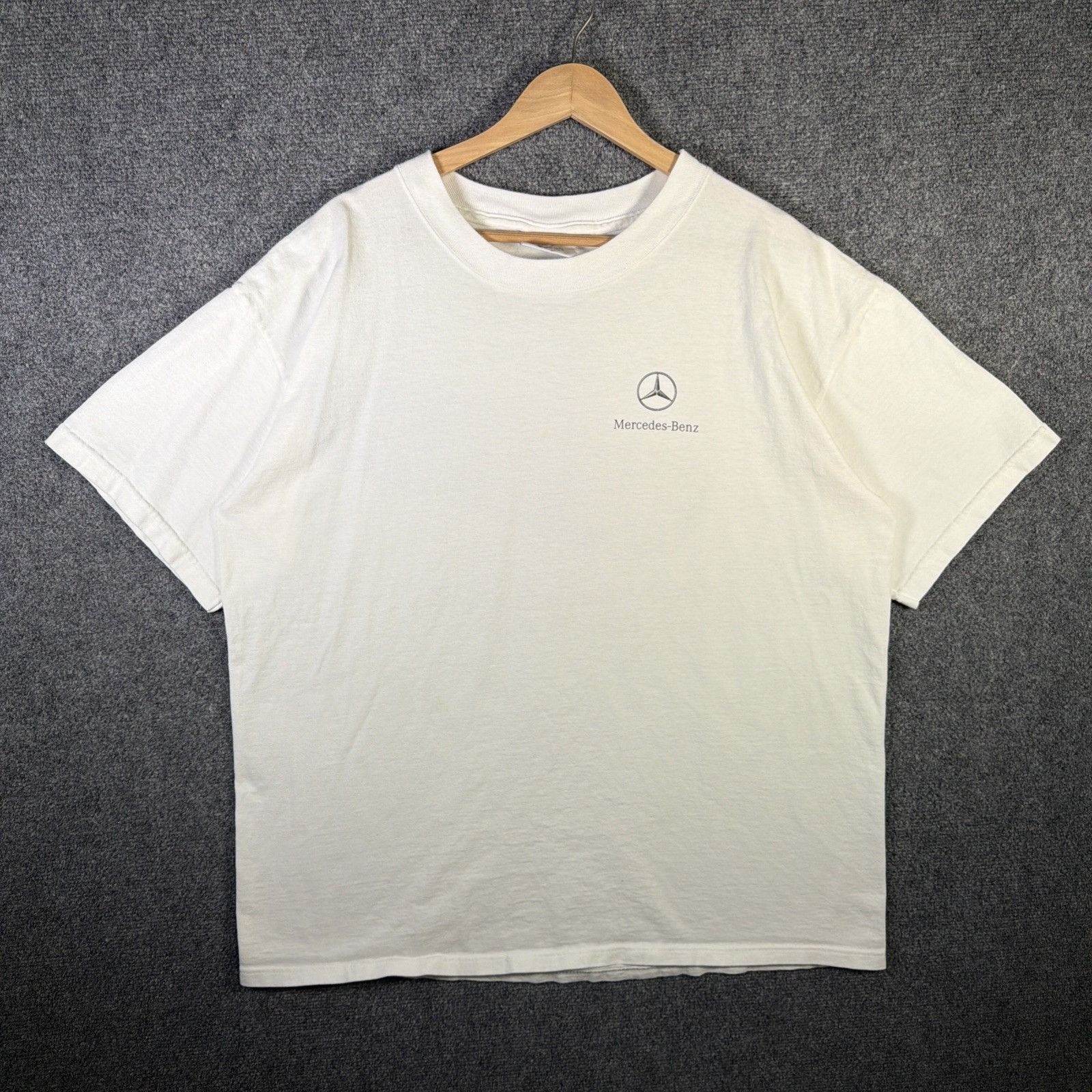 Mercedes-Benz Vintage Mercedes Benz Shirt Mens XL White 90s Promo Car Size US XL / EU 56 / 4 - 2 Thumbnail
