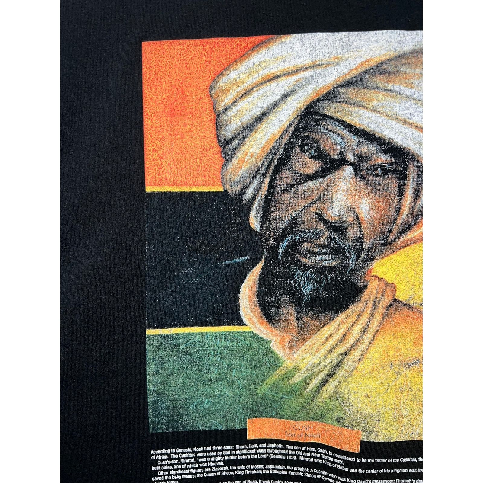 Gildan Vintage Bible Shirt Genesis 10:6-20 Cush Son Of Noah 90s XL Size US XL / EU 56 / 4 - 4 Thumbnail