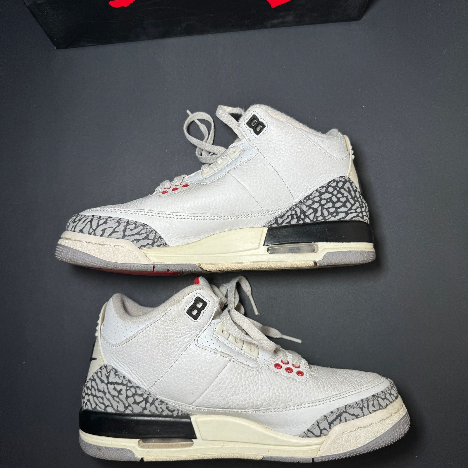 Jordan Brand × Nike Size 6.5 - Air Jordan 3 Retro GS White Cement Reimagined Size US 6.5 / EU 39-40 - 3 Thumbnail