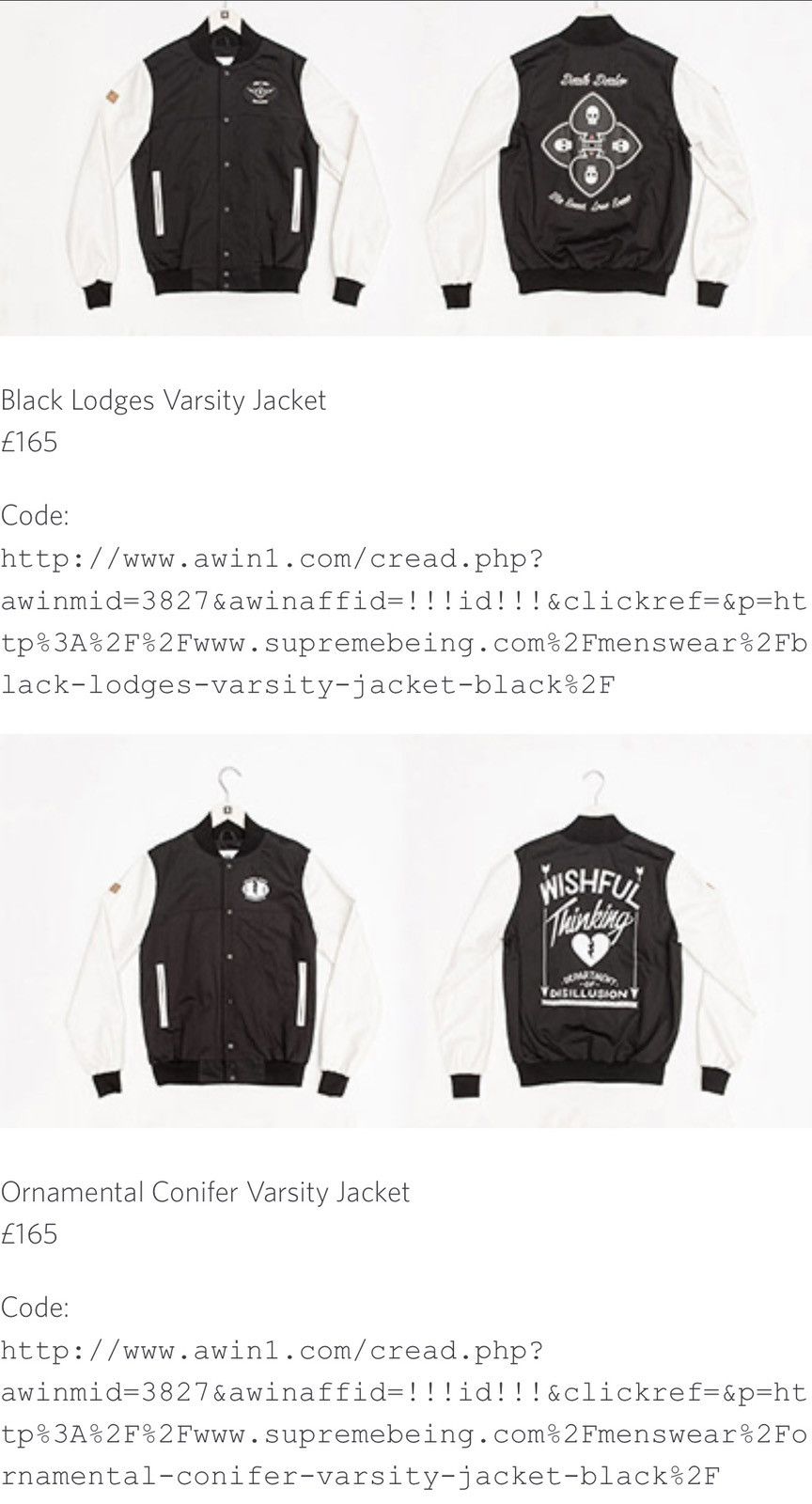 SUPREMEBEING 1/200 SS13 Supreme being & Ornamental Conifer Varsity jacket Size US S / EU 44-46 / 1 - 3 Thumbnail