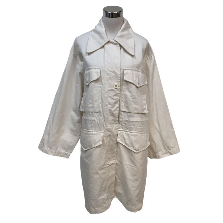 MM6 MM6 Maison Margiela White Cotton Jacket Size 36 Size XS / US 0-2 / IT 36-38 - 1 Thumbnail