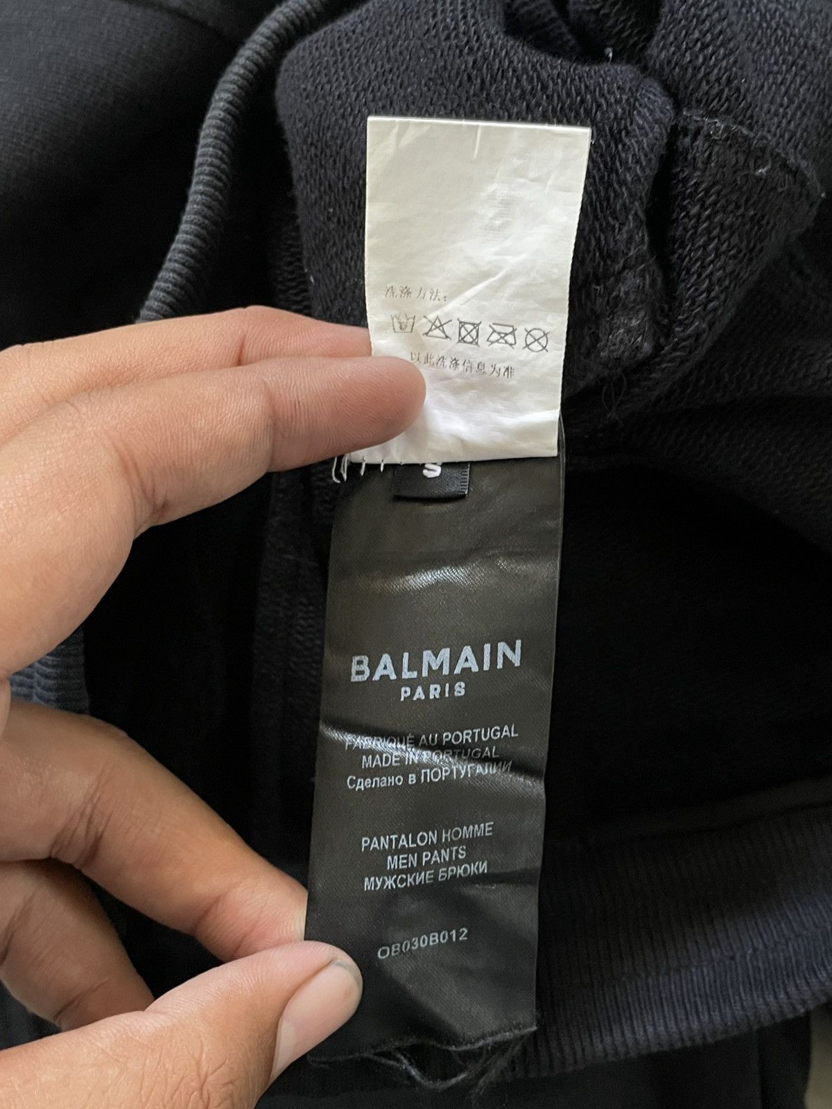 Balmain Balmain Biker Embossed Sweatpants Black Size US 30 / EU 46 - 15 Thumbnail