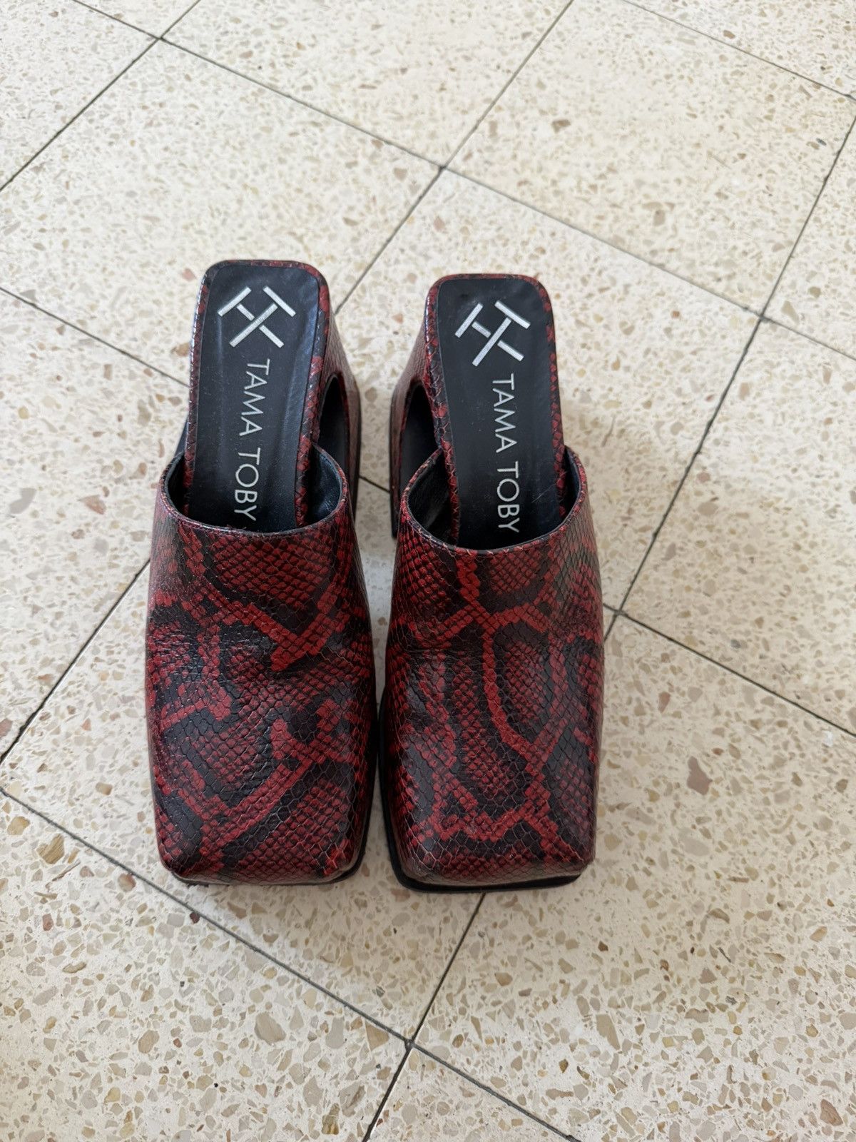 Other TAMA TOBY Red Snake Sassy Mule Size US 6 / IT 36 - 2 Thumbnail