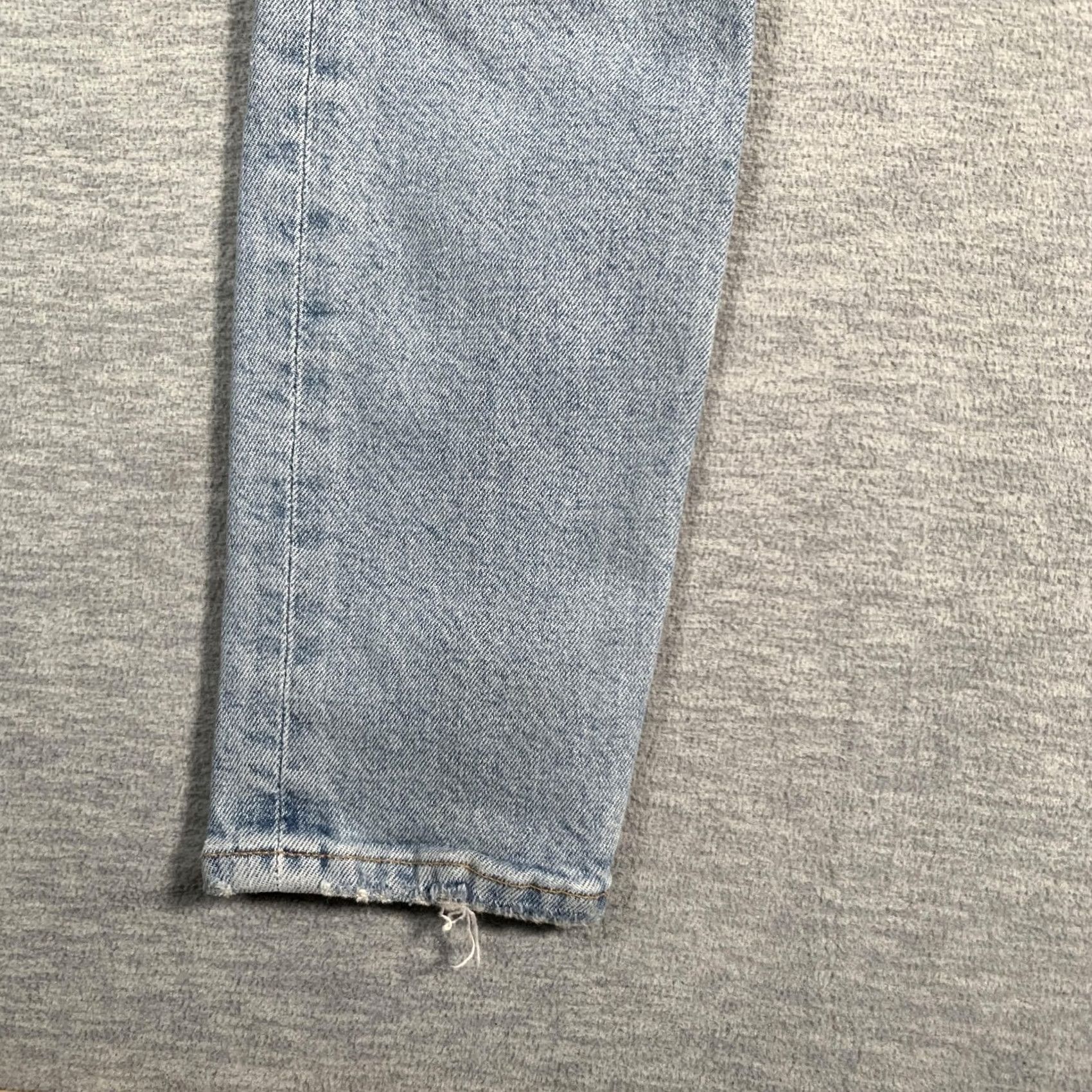 Agolde VINTAGE Agolde Nico Jeans Womens 24 Blue High Rise Stretch Denim Distressed Hem Organic Size 42" / US 20 - 4 Thumbnail