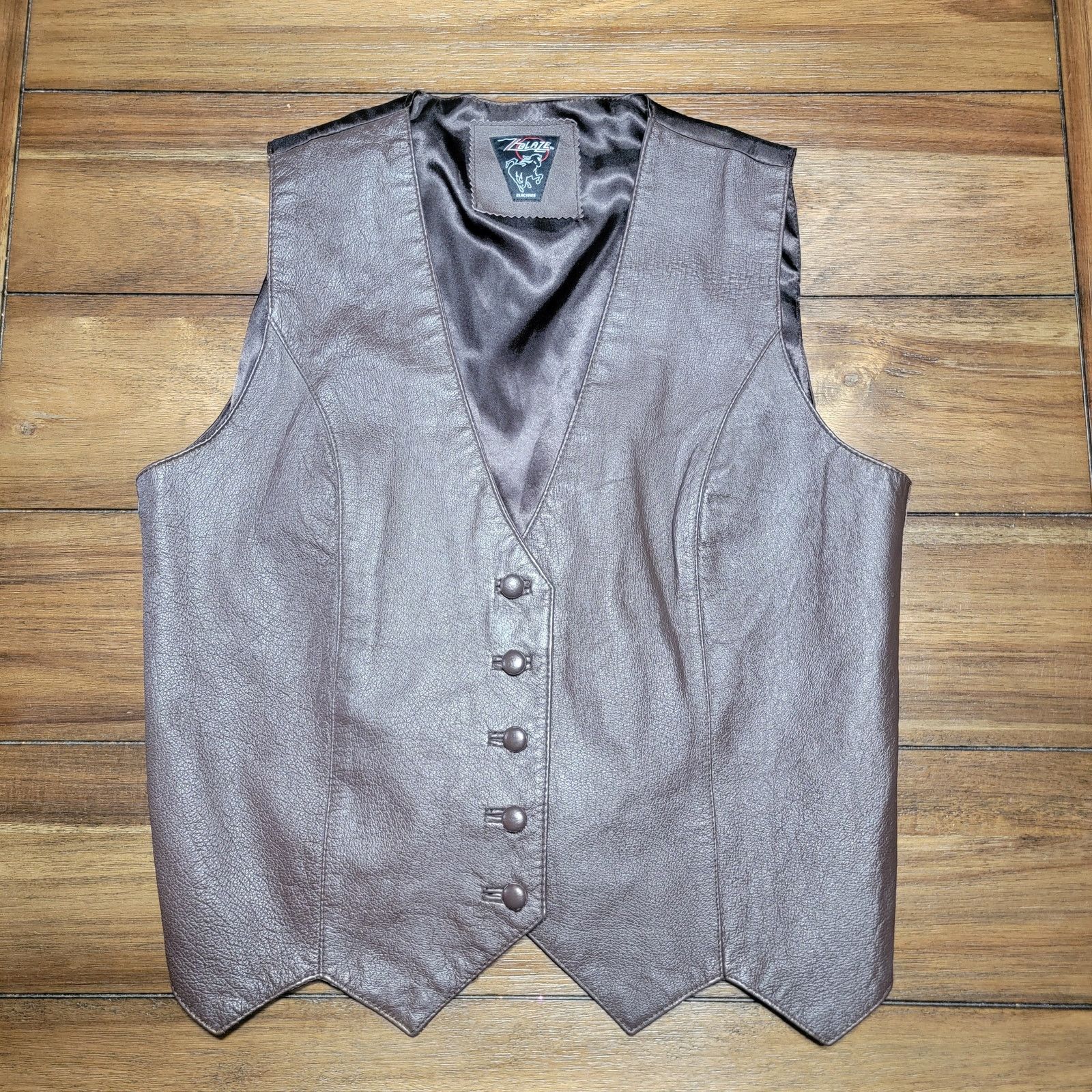 Other Blaze Blackfire Leather El Paso 5 Button Vest - Size Large Size L / US 10 / IT 46 - 1 Thumbnail