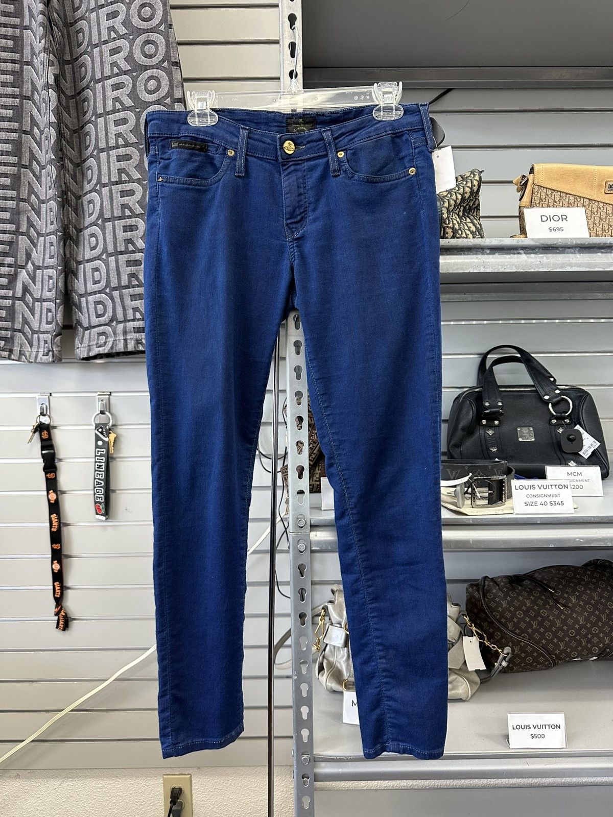 Lee × Vivienne Westwood VIVIENNE WESTWOOD LEE RHINESTONE ORB DENIM MONROE JEANS Size 30" / US 8 / IT 44 - 2 Thumbnail