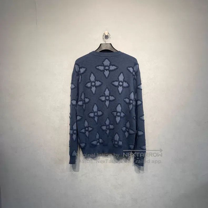 Louis Vuitton Louis Vuitton SS25 three-flower flocked sweater Size US XL / EU 56 / 4 - 2 Thumbnail