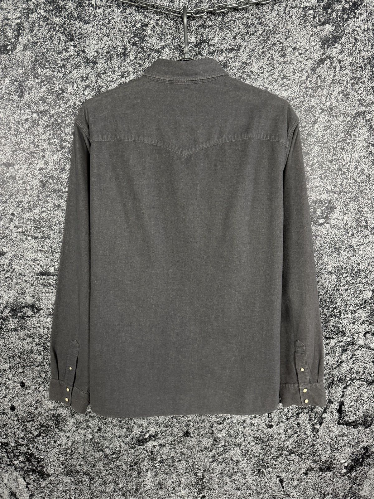 Allsaints Allsaints Helm Long Sleeve Shirt Button Up Cotton/Wool Sz L Size US L / EU 52-54 / 3 - 8 Thumbnail