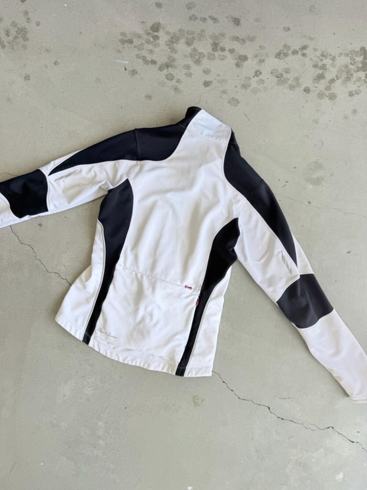 PEARL iZUMi Pearl Izumi / Thermal Zip Jacket / White Black Cycling Size M / US 6-8 / IT 42-44 - 4 Thumbnail