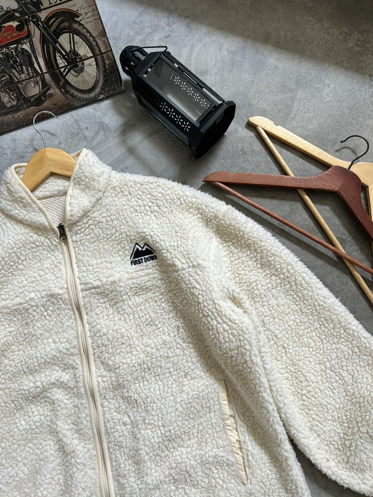 Japanese Brand × Vintage Steals🖤 First Down Deep Pile Quilted Sherpa Long Jacket Size US XXL / EU 58 / 5 - 12 Thumbnail