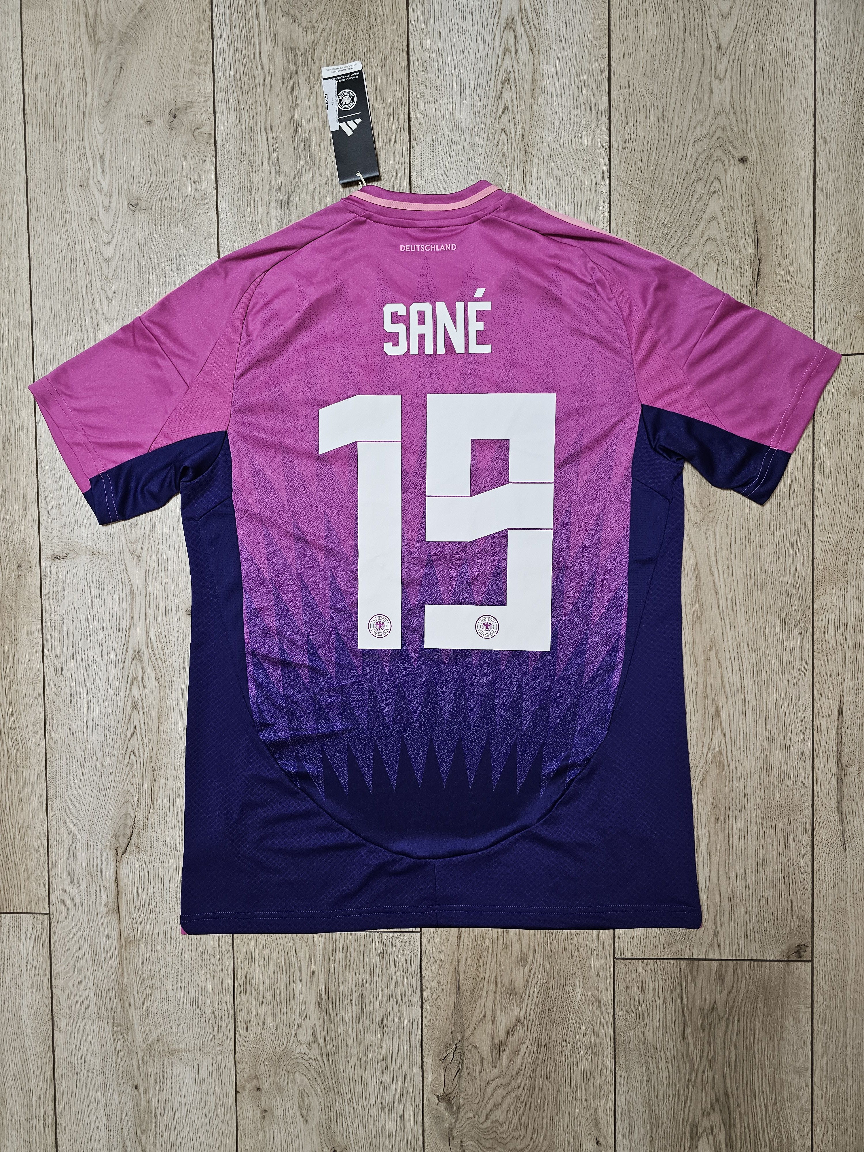 Adidas GERMANY 2024 AWAY EURO SANE FOOTBALL SHIRT SOCCER JERSEY Size US M / EU 48-50 / 2 - 1 Thumbnail