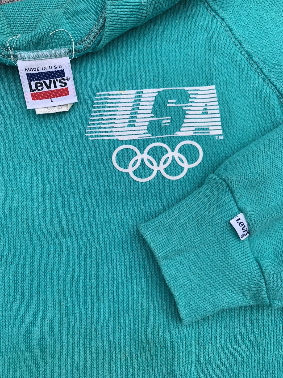 Levi's Vintage Clothing × Other × USA Olympics 80s LEVI'S USA OLYMPICS VINTAGE SWEATSHIRT Size US L / EU 52-54 / 3 - 2 Thumbnail