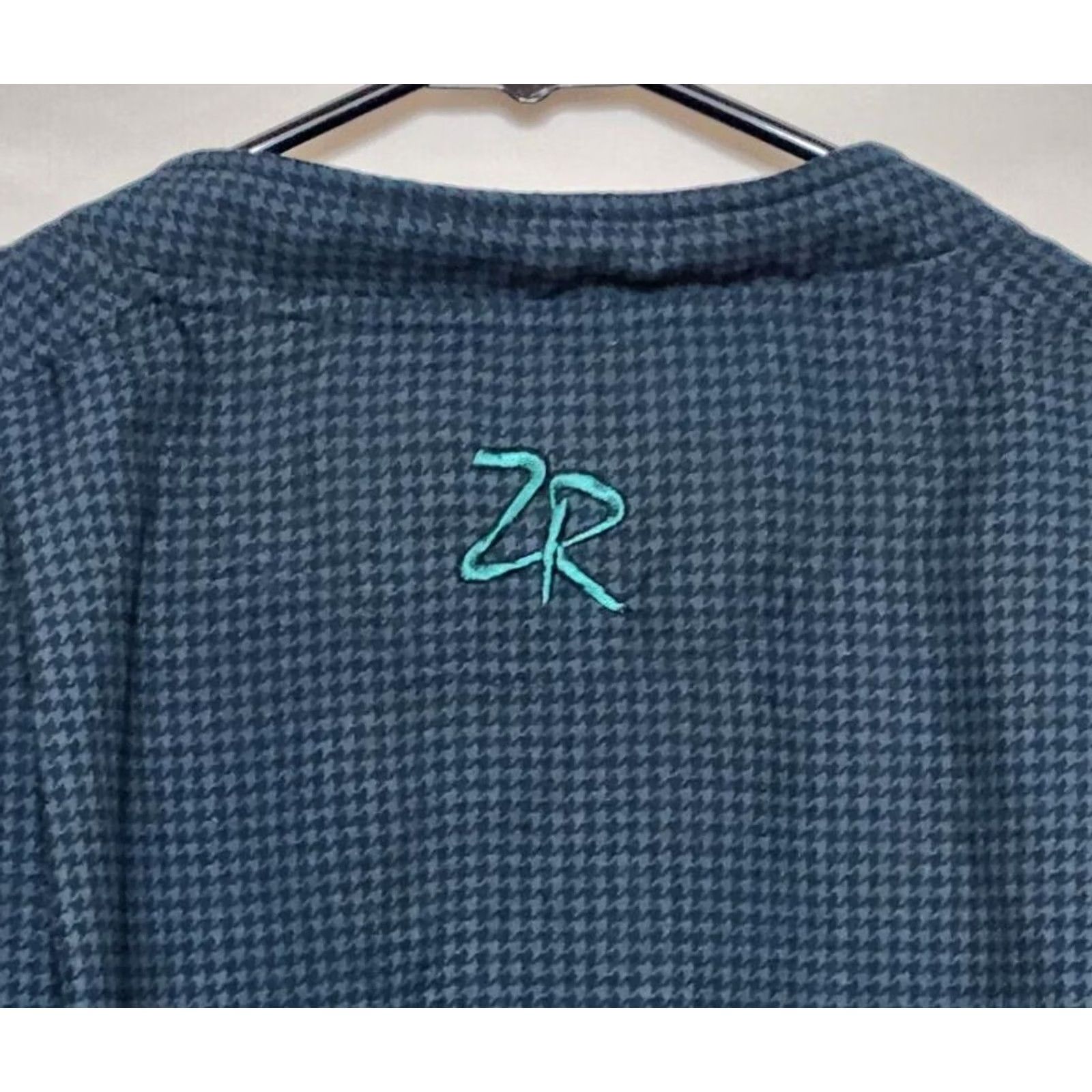 Vintage Womens Zero Restriction Jacket Windbreaker Pullover Zip 1/4 Green Houndstooth M Size M / US 6-8 / IT 42-44 - 4 Thumbnail