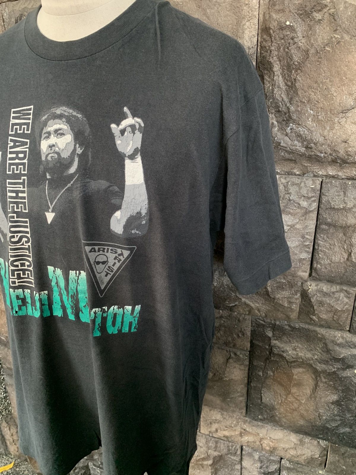 WWF Vintage 90s Keiji Mutoh NJPW/AJPW/NWA Aristrist T shirt Size US L / EU 52-54 / 3 - 4 Thumbnail
