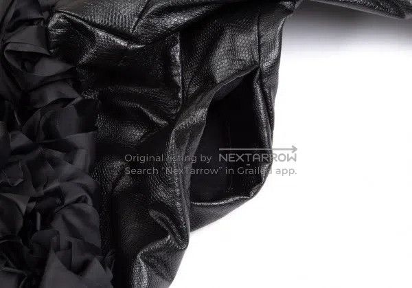 Comme des Garcons Comme des Garcons Black Retro Floral Leather Dress Size S / US 4 / IT 40 - 8 Thumbnail