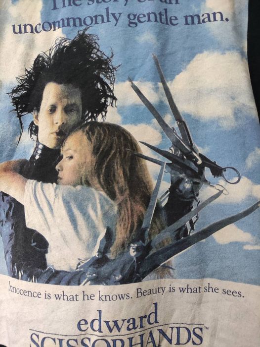 Movie EDWARD SCISSORHANDS Act.Johnny Depp T-Shirt | Grailed