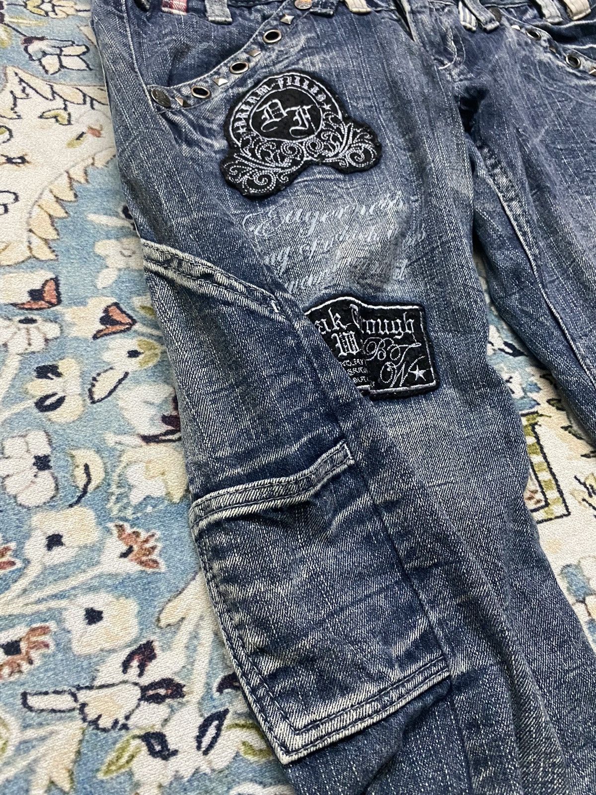 Japanese Brand 🔥 Double Waist Jeans X Wild Life Size US 29 - 5 Thumbnail