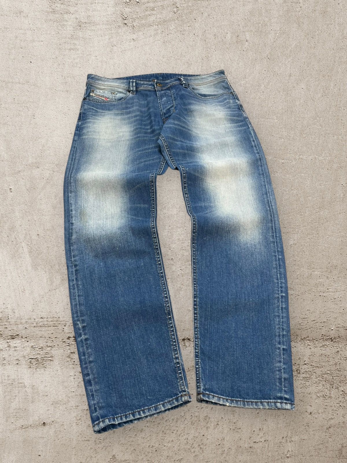 Diesel × Vintage Vintage Diesel Larkee -T 34x32 Faded Blue Jeans Pants 34w Size US 34 / EU 50 - 2 Thumbnail