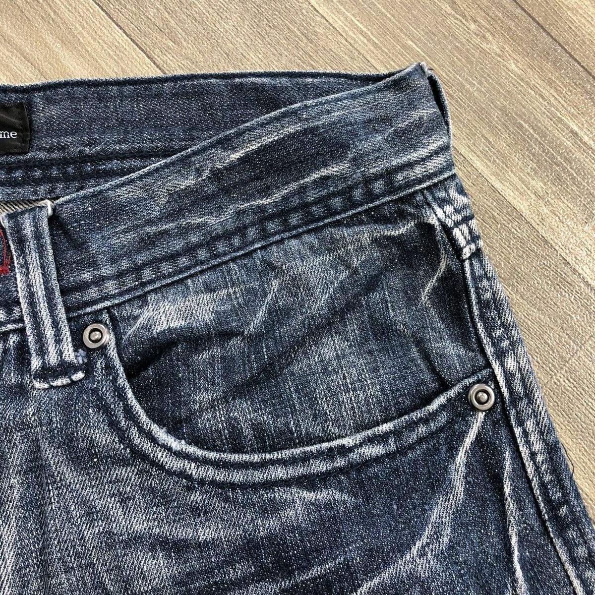 If Six Was Nine × In The Attic × Le Grande Bleu (L.G.B.) 2000s In The Attic Homme Distressed Bondage Cargo Jeans Y2K Size US 28 / EU 44 - 7 Thumbnail