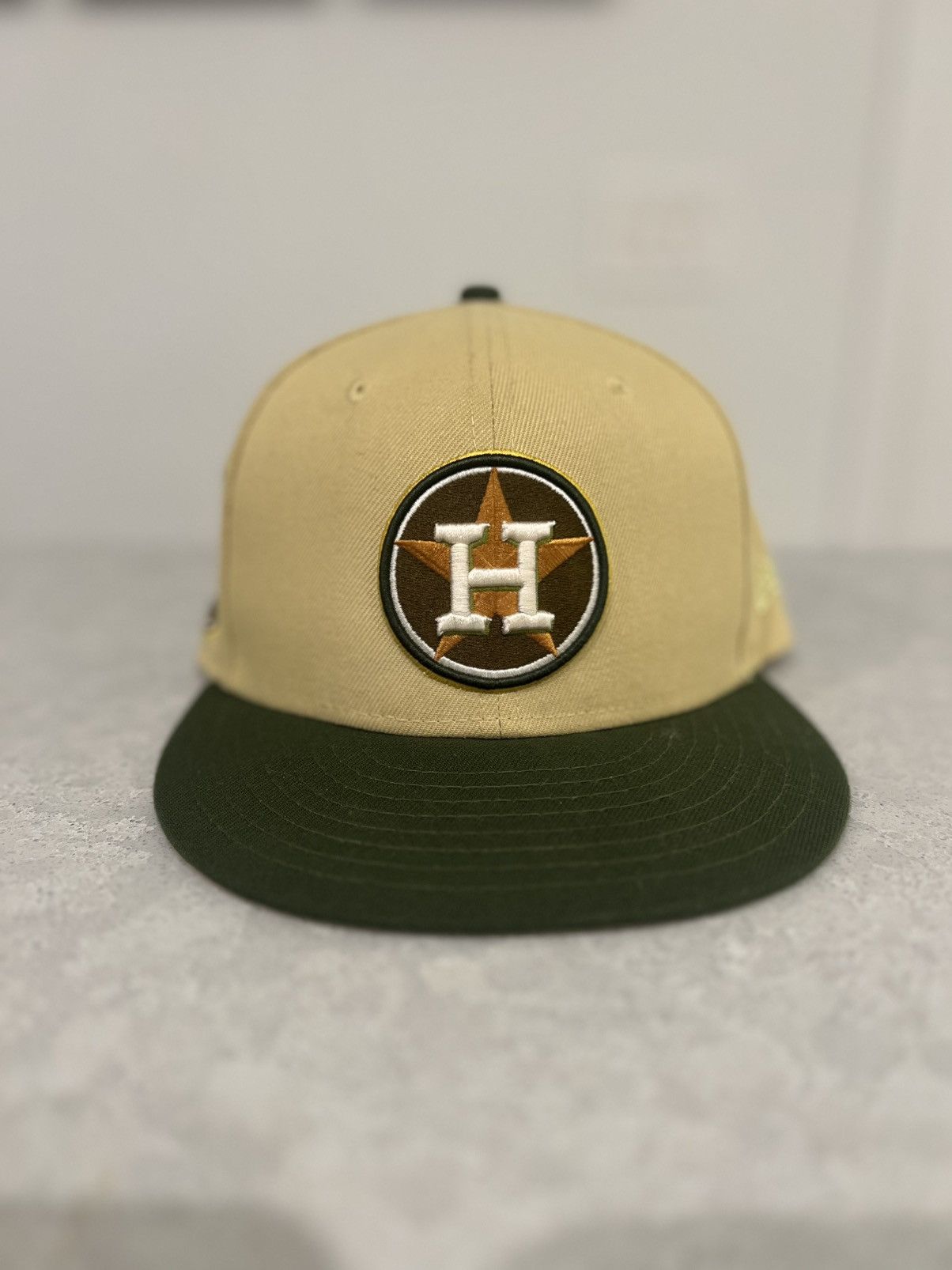 MLB × Vintage Houston Astros Baseball Fitted Hat 7 3/4 New Era Cooperstown Size ONE SIZE - 1 Thumbnail