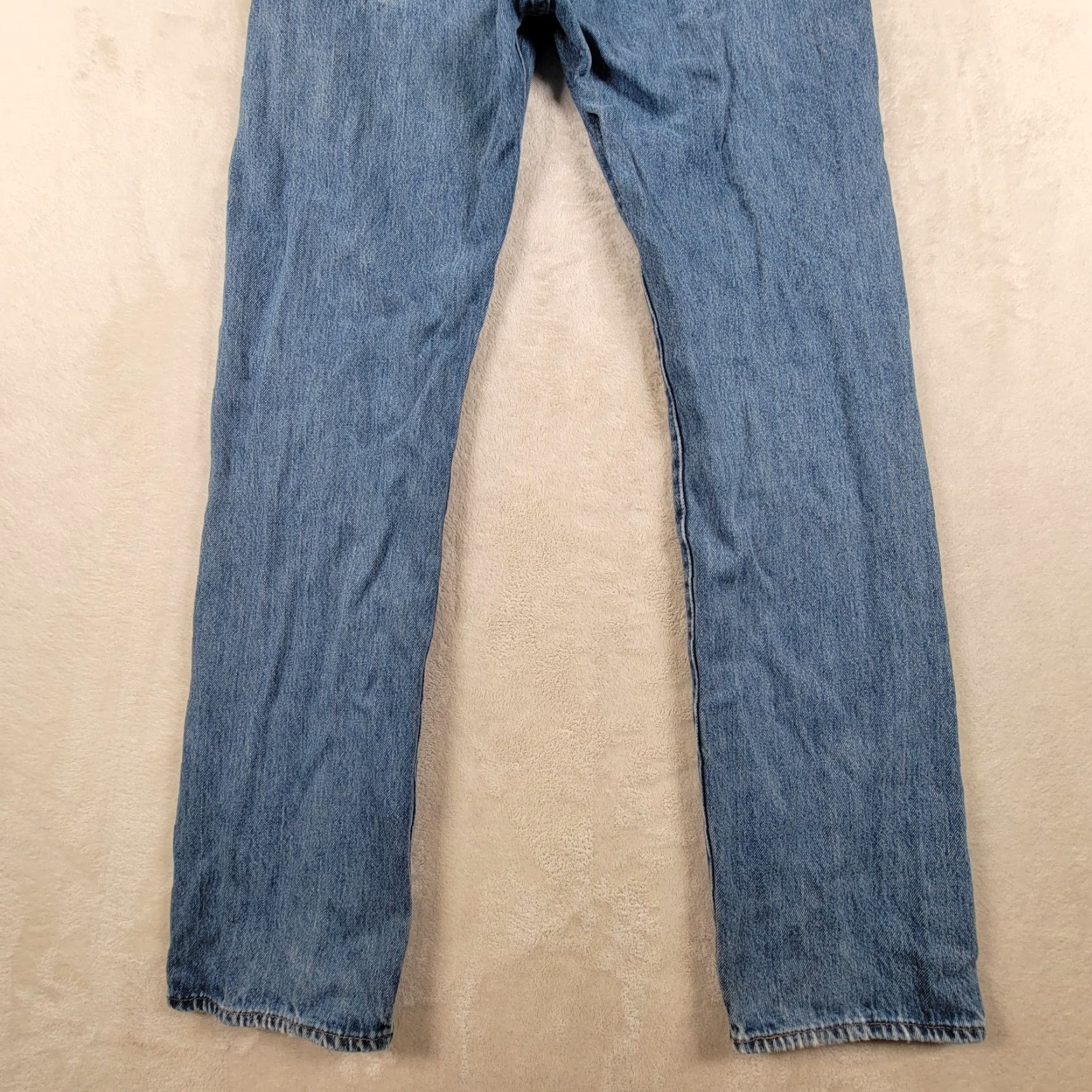 Levi's VINTAGE Levi's Jeans 501 XX Button Fly Straight Leg Blue Denim 32X34 Men Slim Regular 32in Inseam 5-Pocket Distressed Denim Blue Pattern Solid Size US 32 / EU 48 - 6 Thumbnail