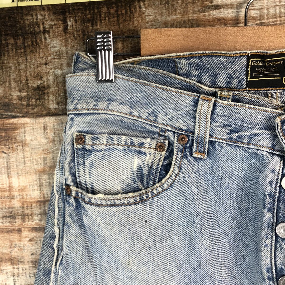 Levi's DLL Levis X Quana double waist reconstruct Denim #A2067 Size US 31 - 7 Thumbnail