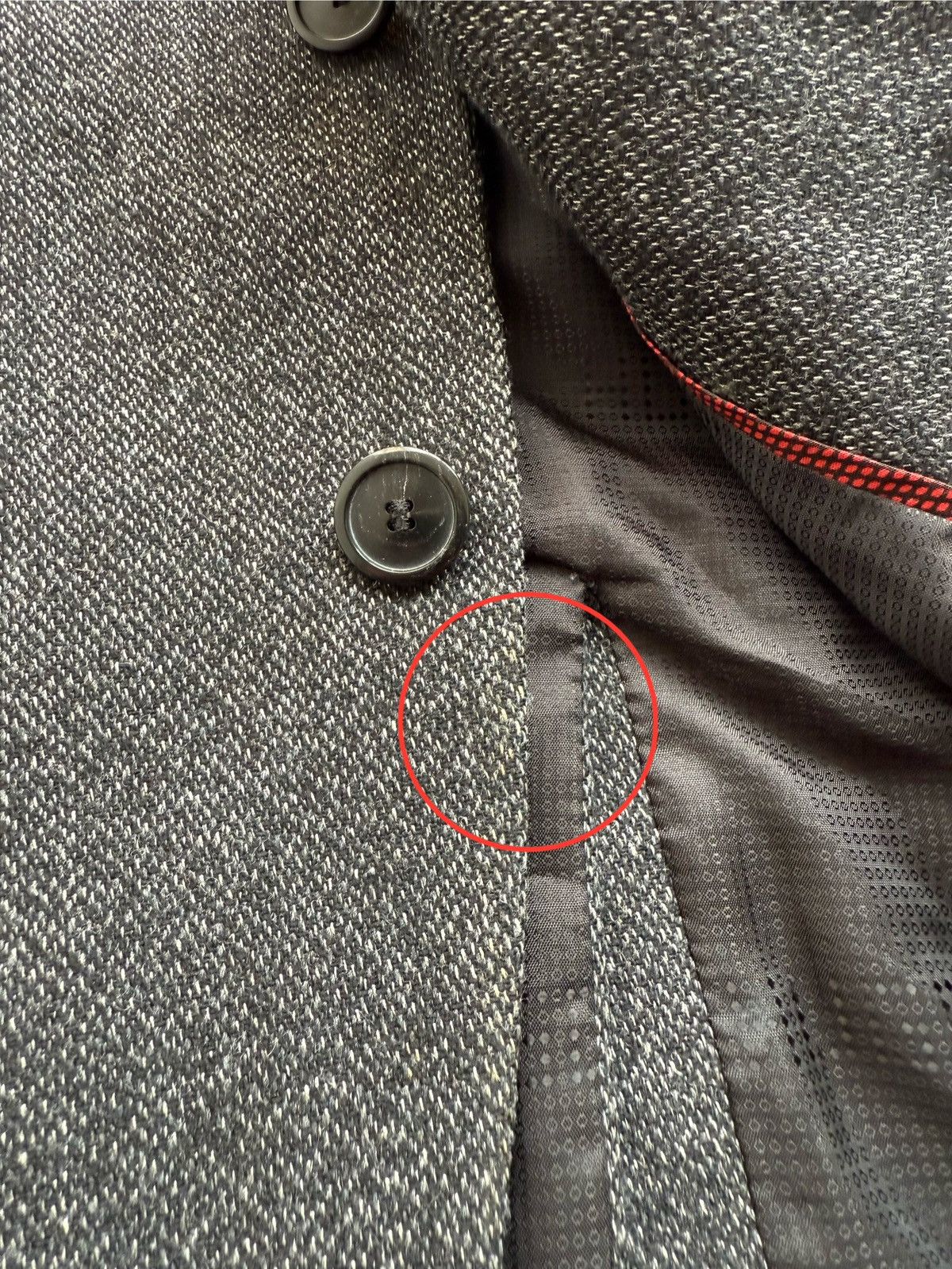 Hugo Boss Hugo Boss Gray Blazer With Black Sleeves Size 36R - 5 Thumbnail