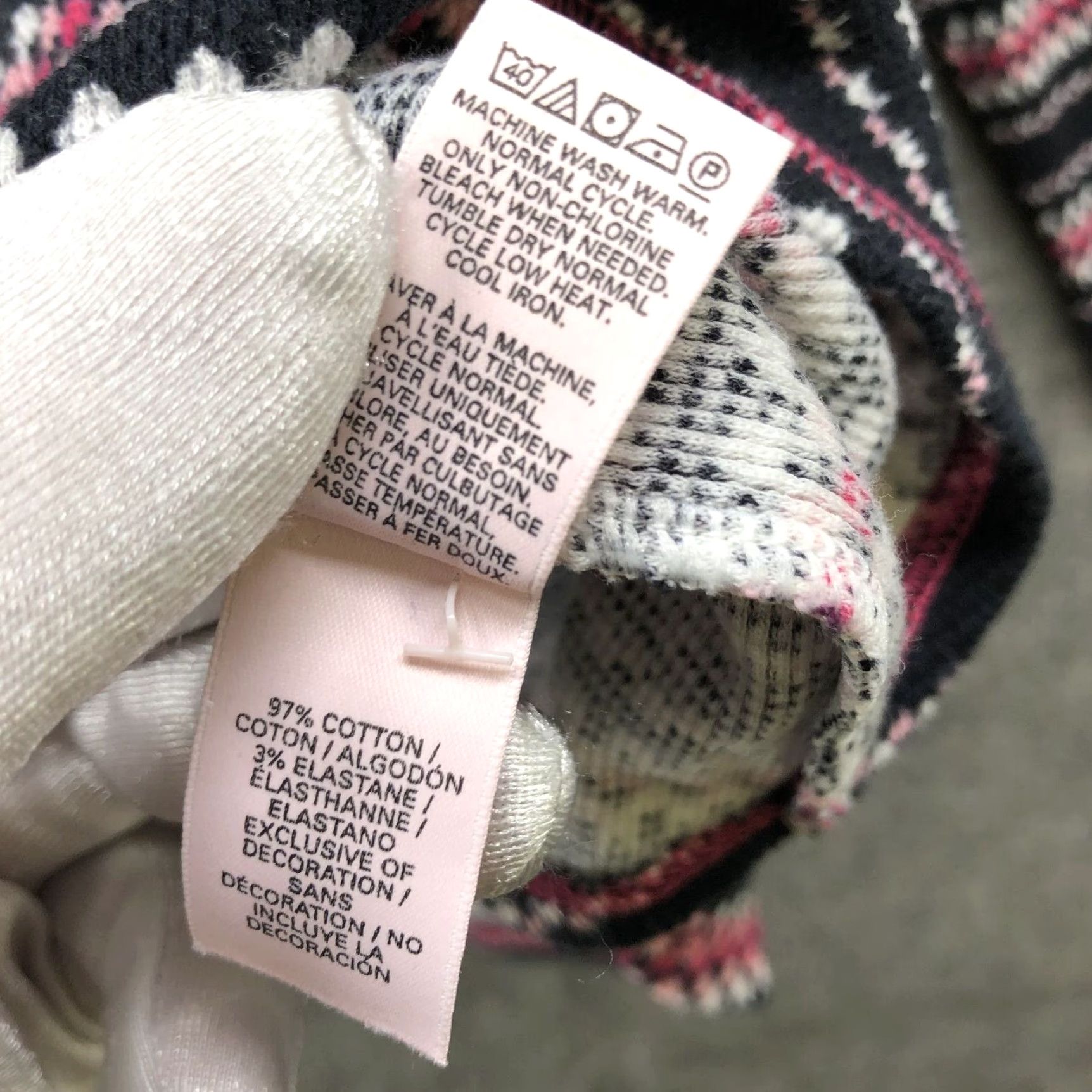 Victoria's Secret Victoria's Secret Fair Isle Thermal Long Sleeve Shirt Womens M Multicolor Size M / US 6-8 / IT 42-44 - 7 Thumbnail