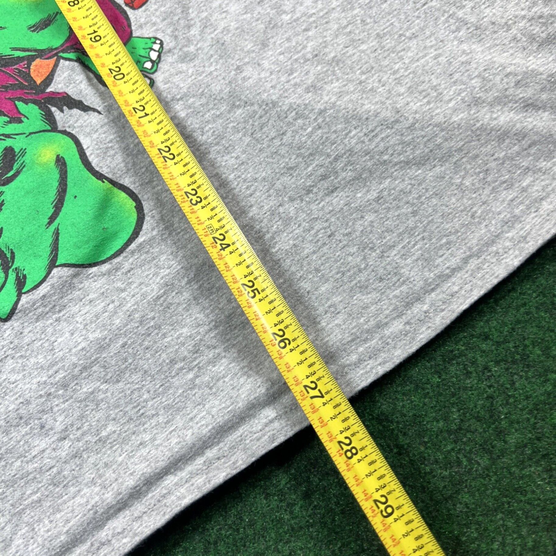 Vintage VINTAGE MARVEL COMIC T-SHIRT Sz. Large fits Slim Soft Grey Graphic Shirt Size US L / EU 52-54 / 3 - 7 Thumbnail