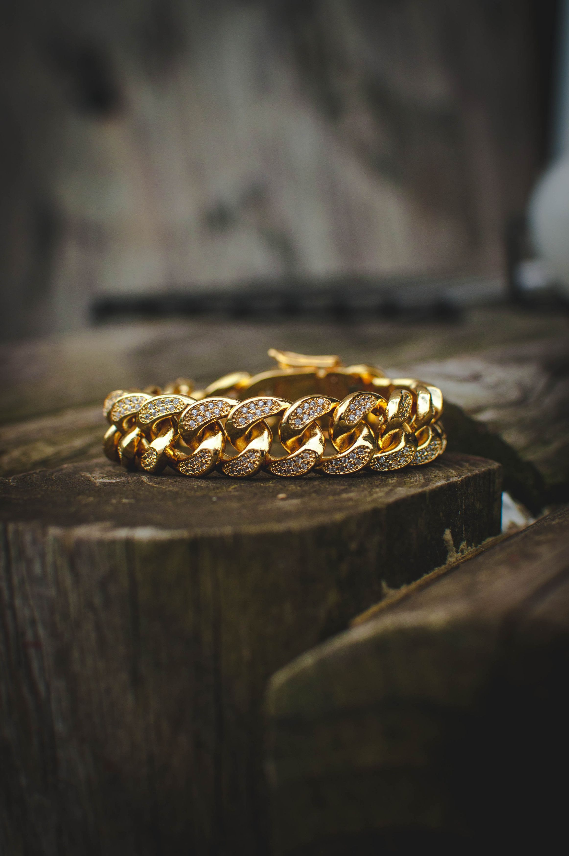 Other 18k Gold Diamond Cuban Link Bracelet & Tennis Bracelet Size ONE SIZE - 3 Thumbnail