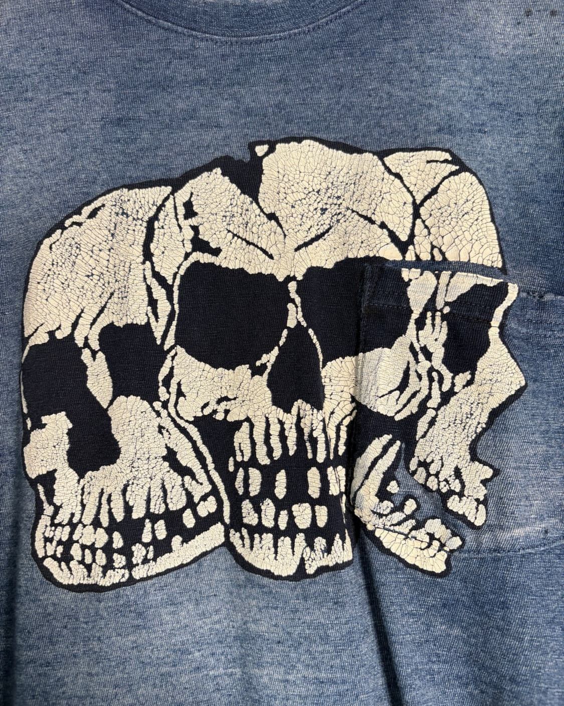 Kapital Kapital Indigo Skull T-Shirts Size US L / EU 52-54 / 3 - 3 Thumbnail