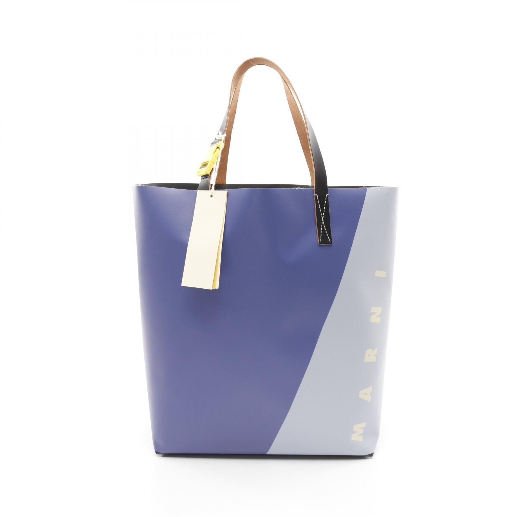Marni Marni Tribeca Leather Tote Bag Leather Tote Bag Shmq0037A2P7948Zo825 in Black, Men's