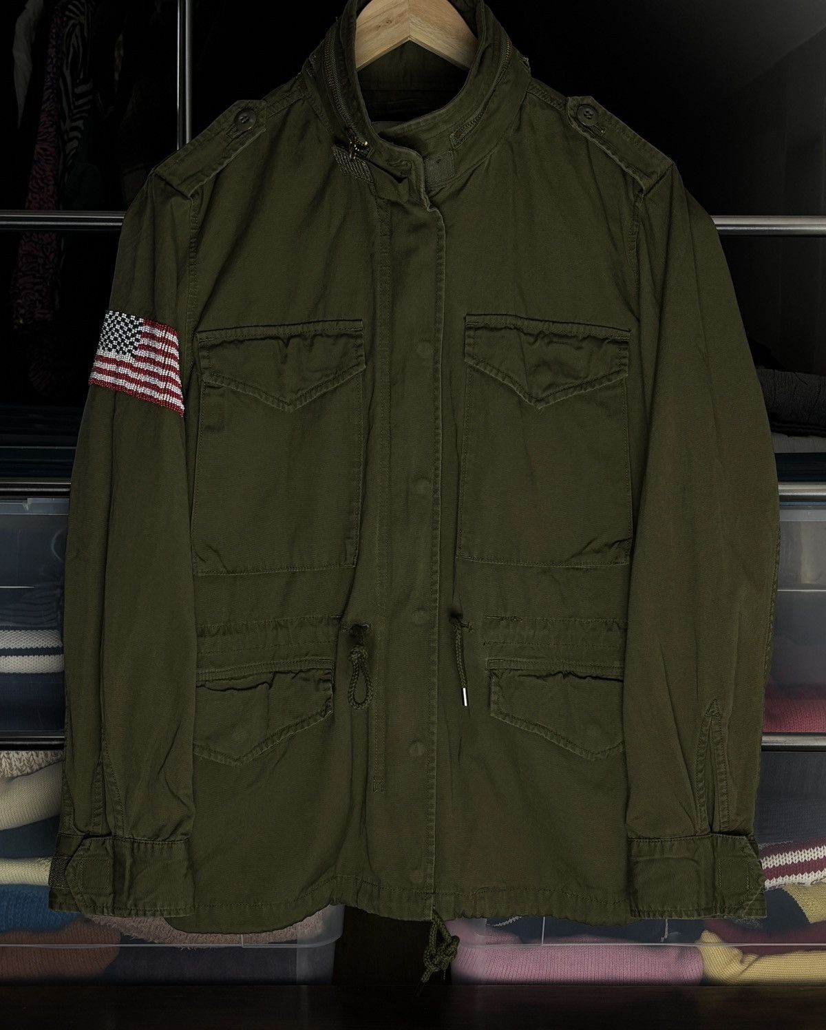 Denim & Supply Ralph Lauren US Flag Military Field Jacket